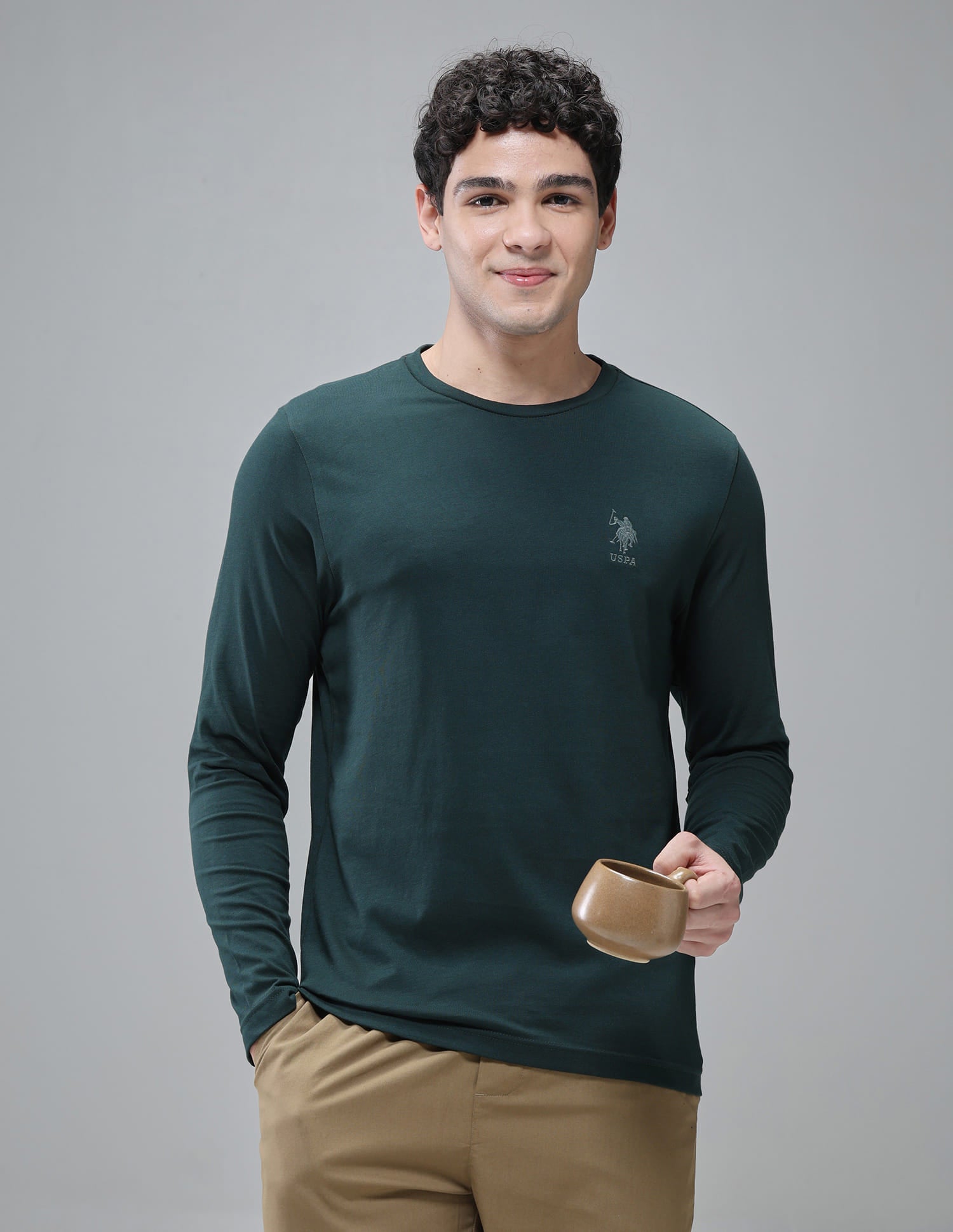 Crew Neck Solid I693 Lounge T-Shirt - Pack Of 1