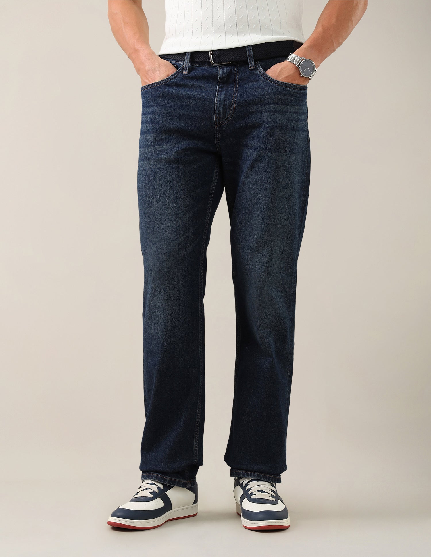 Shawn Relaxed Fit Blue Jeans Dark Blue - U.S. Polo Assn. India | Large