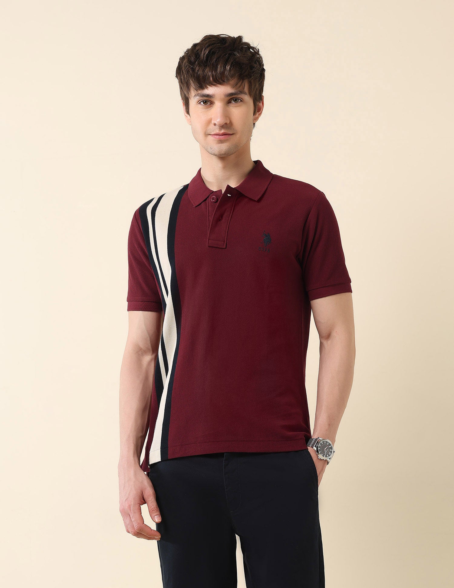 Colourblocked Classic Polo Shirt