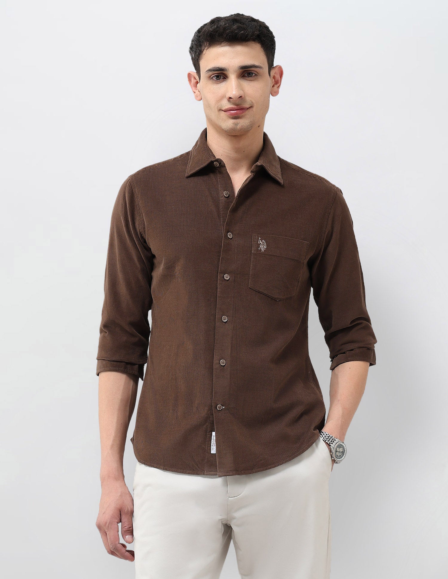 Corduroy Tailored Fit Shirt