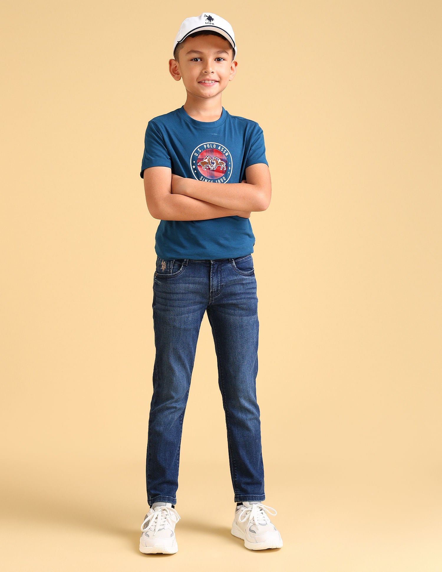 Boys Slim Fit Blue Jeans