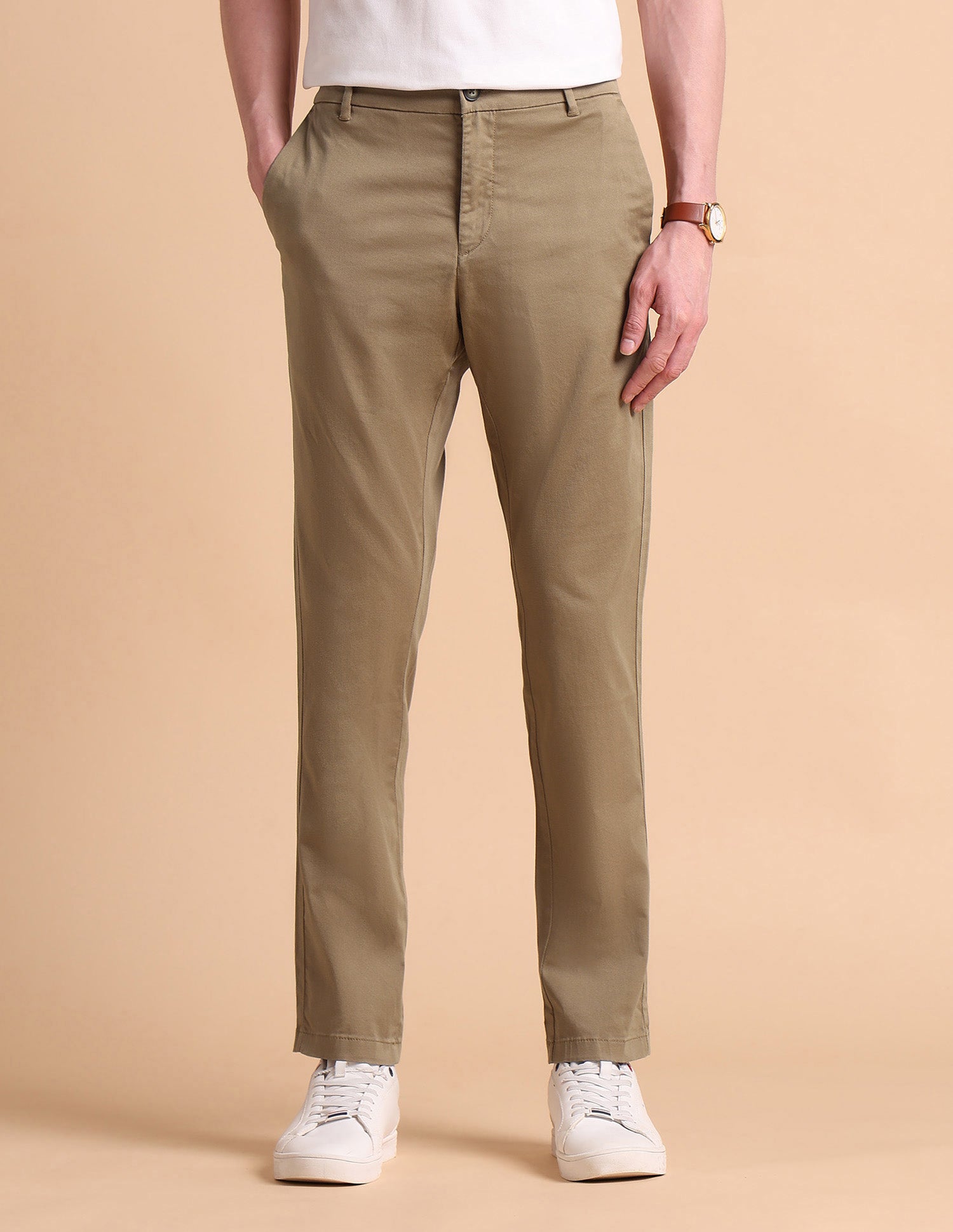 Super Slim Fit Satin Chinos