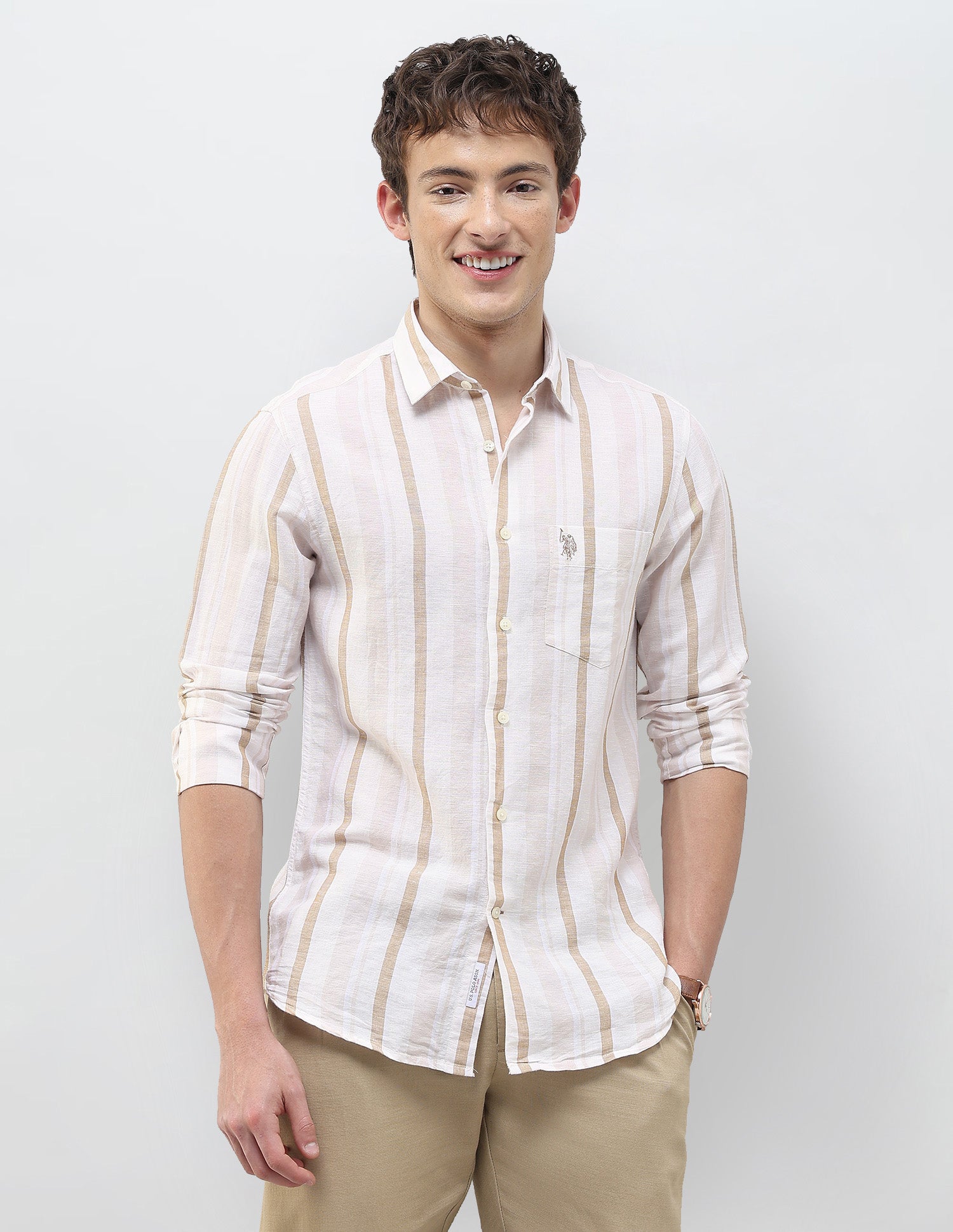 Vertical Striped Regular Fit Shirt