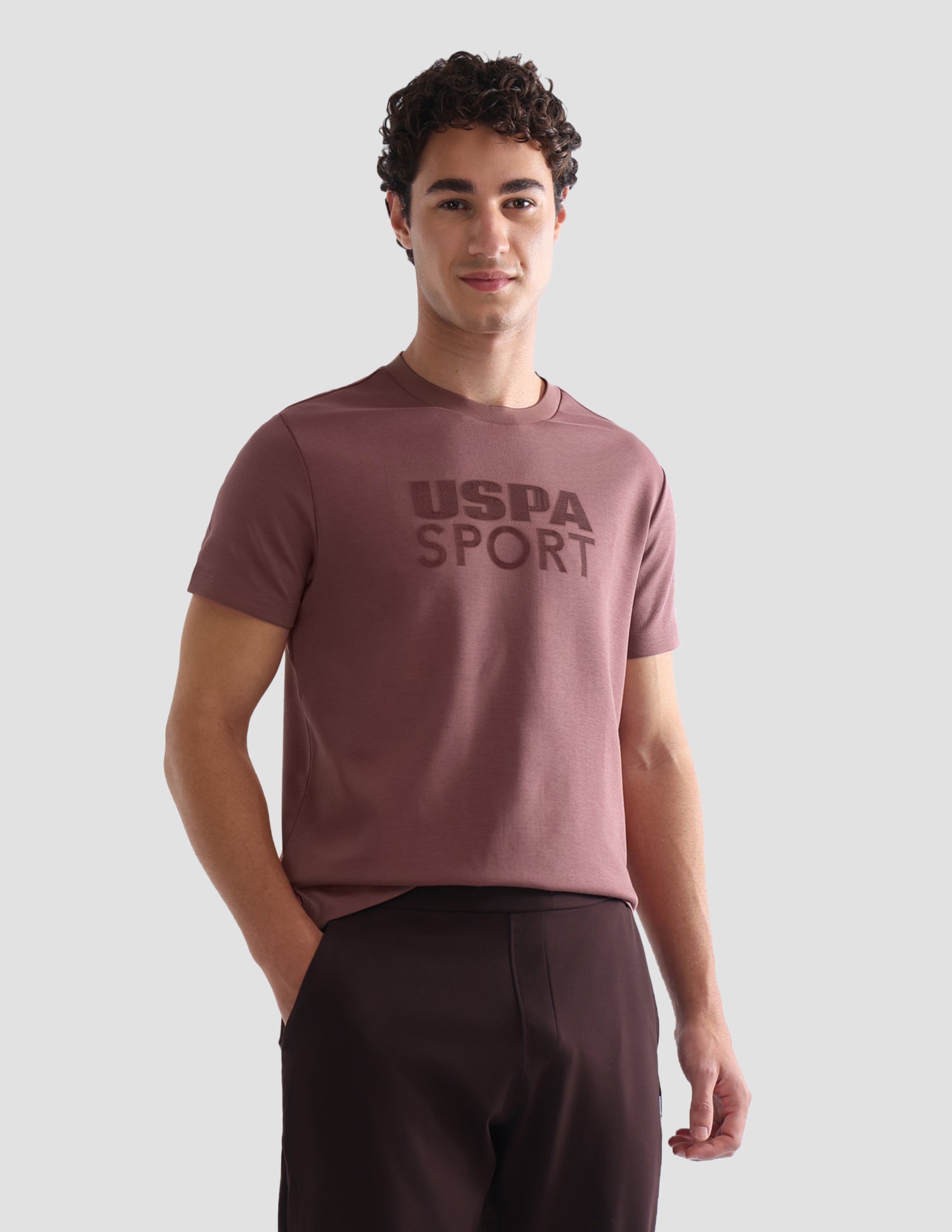 Solid Slim Fit Active T-Shirt
