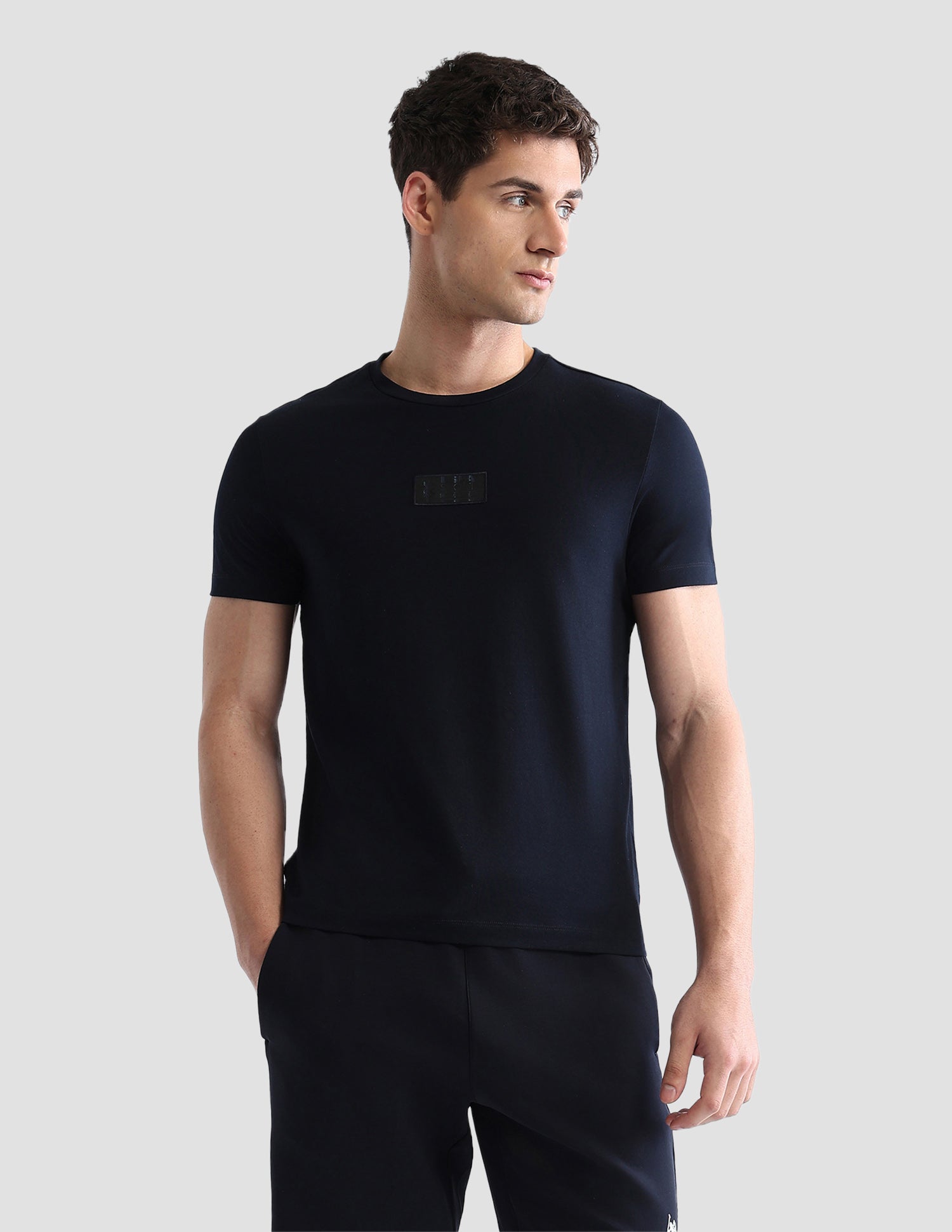 Solid Slim Fit Active T-Shirt