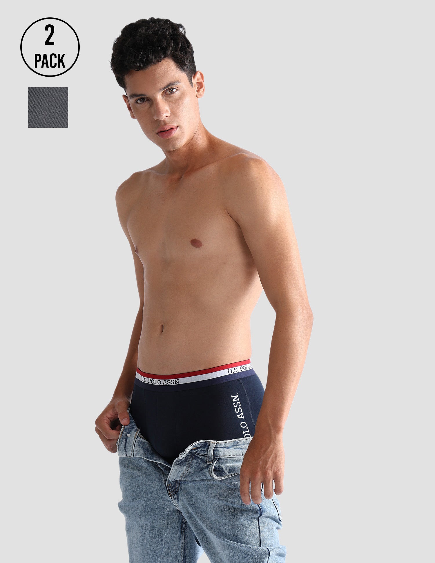 Solid Antibacterial ET002 Trunks - Pack Of 2