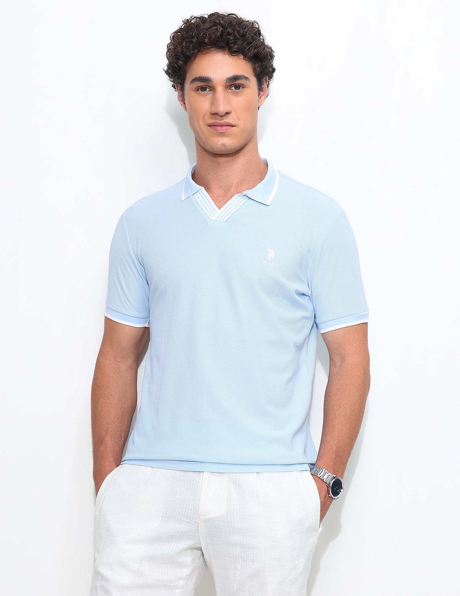 Solid Slim Fit Polo Shirt