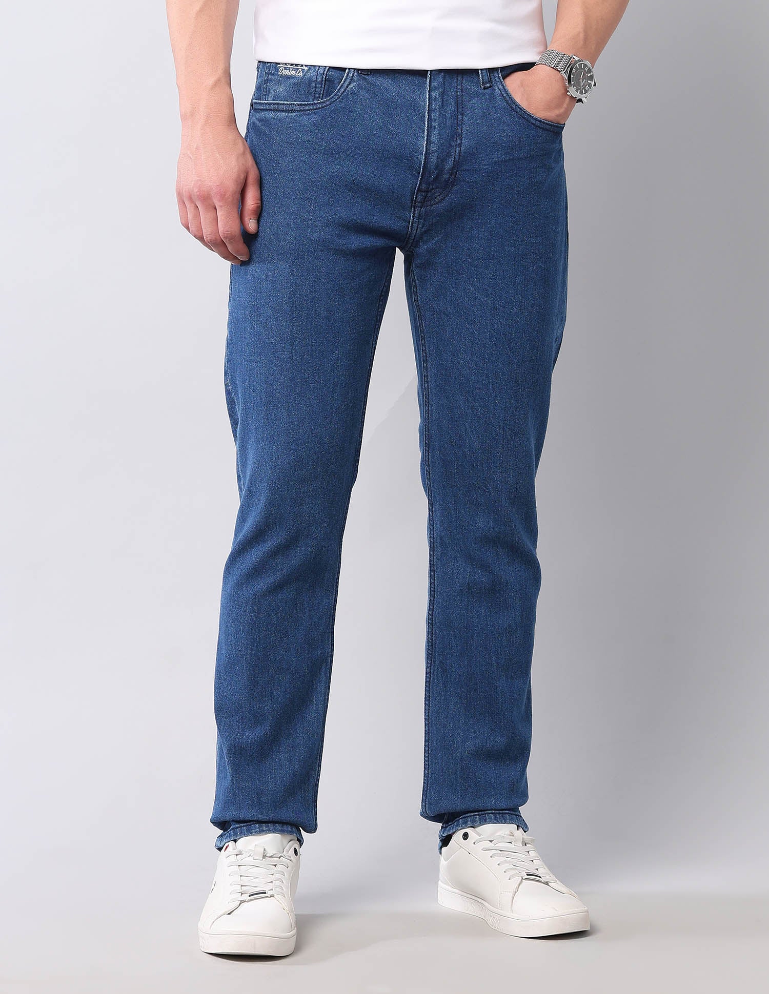 Harold Slim Straight Fit Blue Jeans