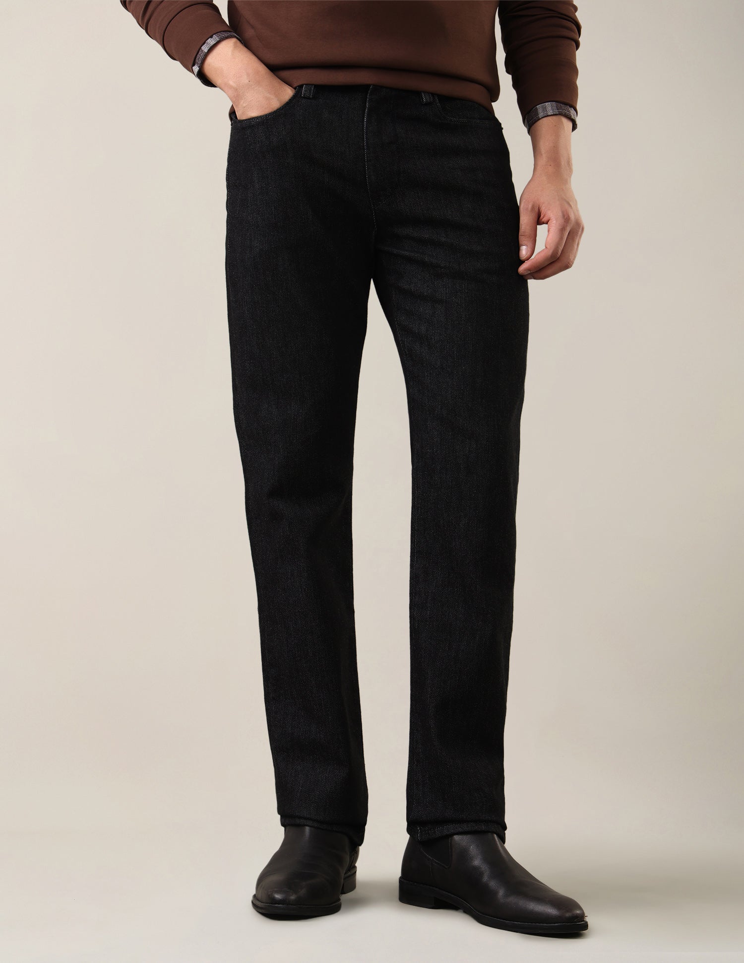 Harold Slim Straight Fit Black Jeans Black - U.S. Polo Assn. India | Large