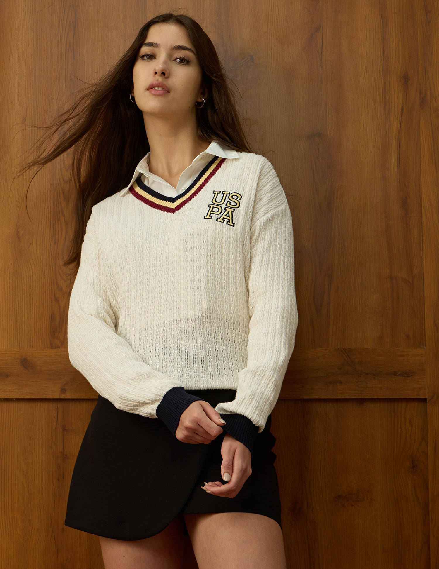 Textured Relaxed Fit Sweater