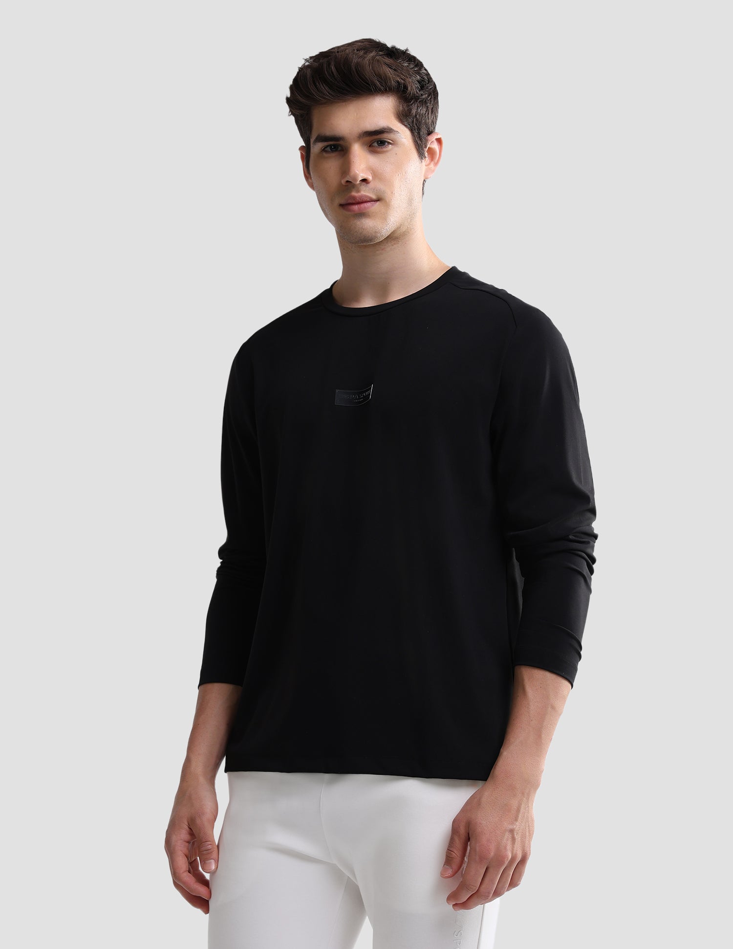 Solid Slim Fit Active T-Shirt Black - U.S. Polo Assn. India | Large