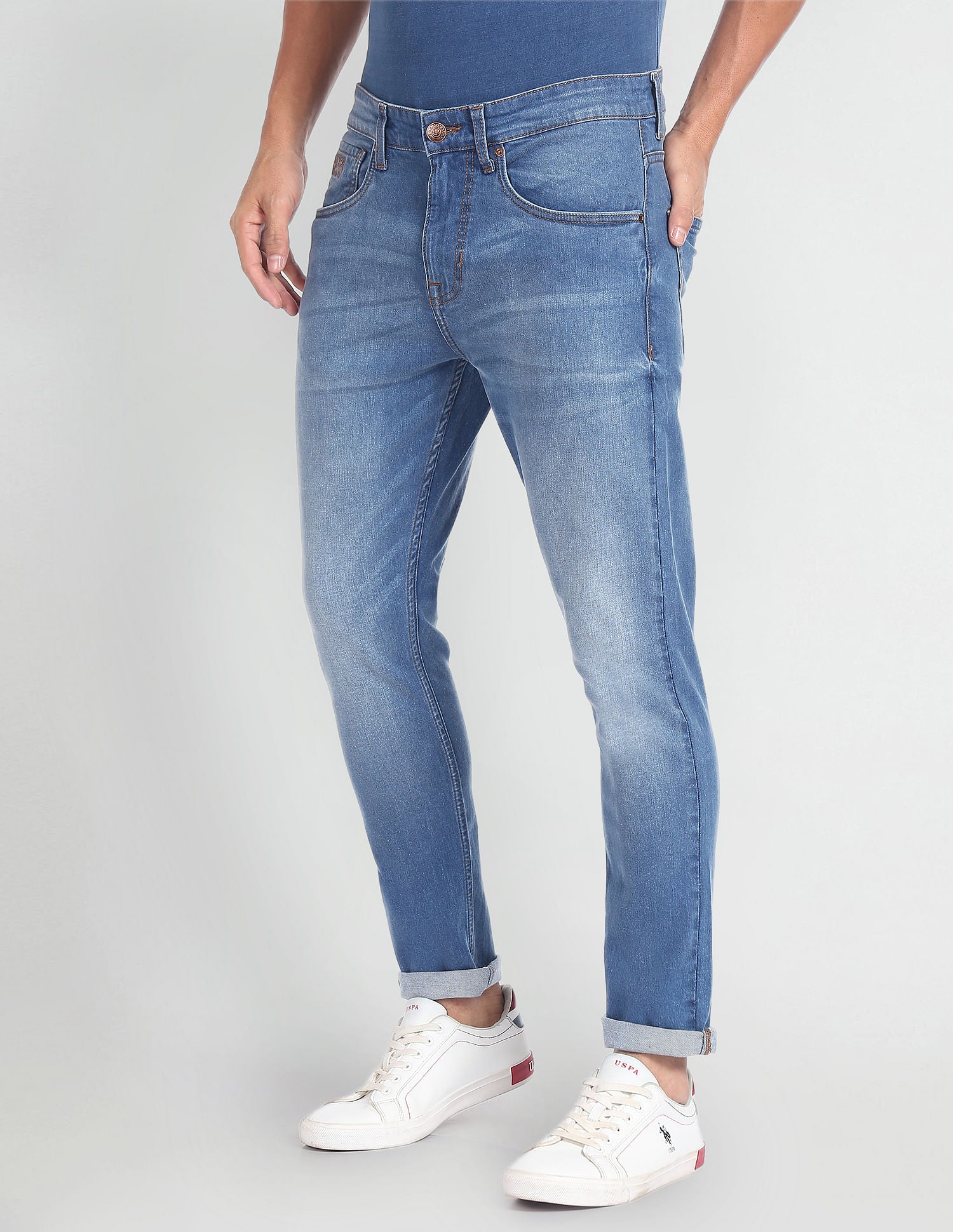 Henry Cropped Whiskered Jeans – U.S. Polo Assn. India