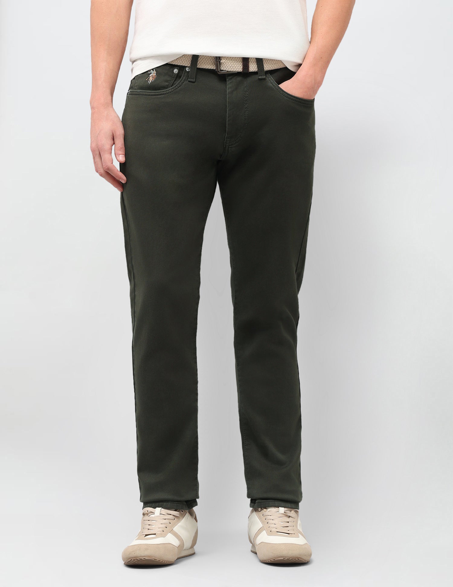 Brandon Slim-Tapered Fit Green Jeans