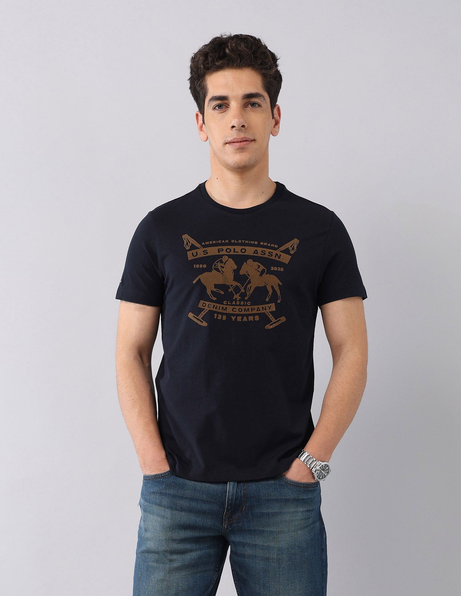 Brand Printed Americana T-Shirt