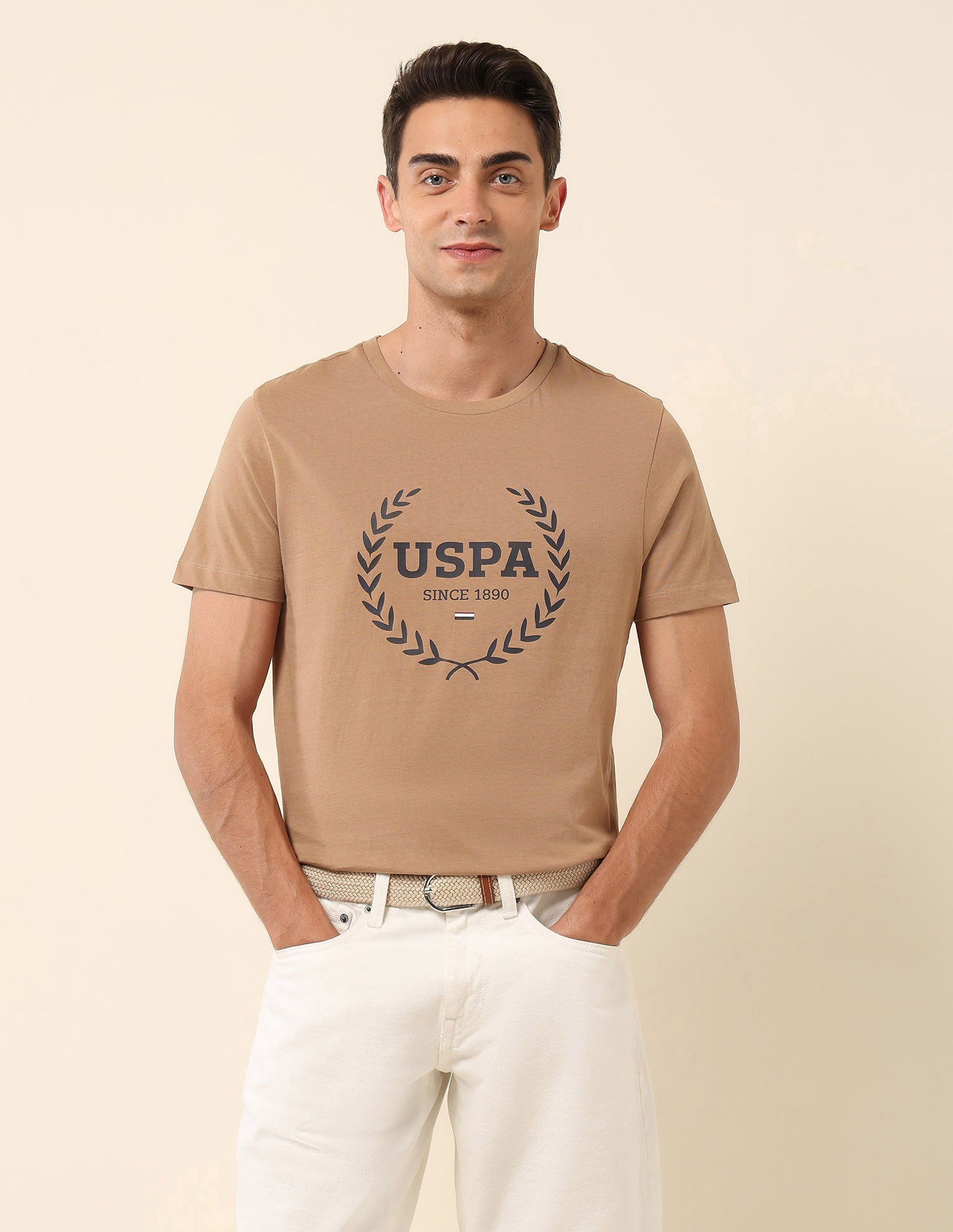 Brand Printed Pure Cotton T-Shirt