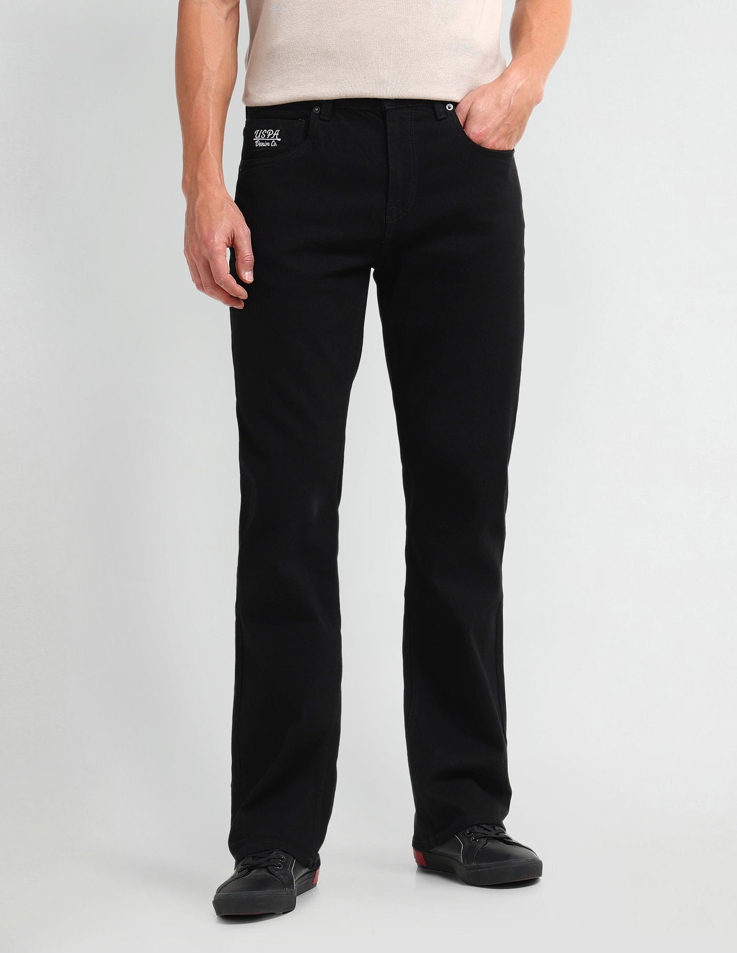Connor Bootcut Black Jeans