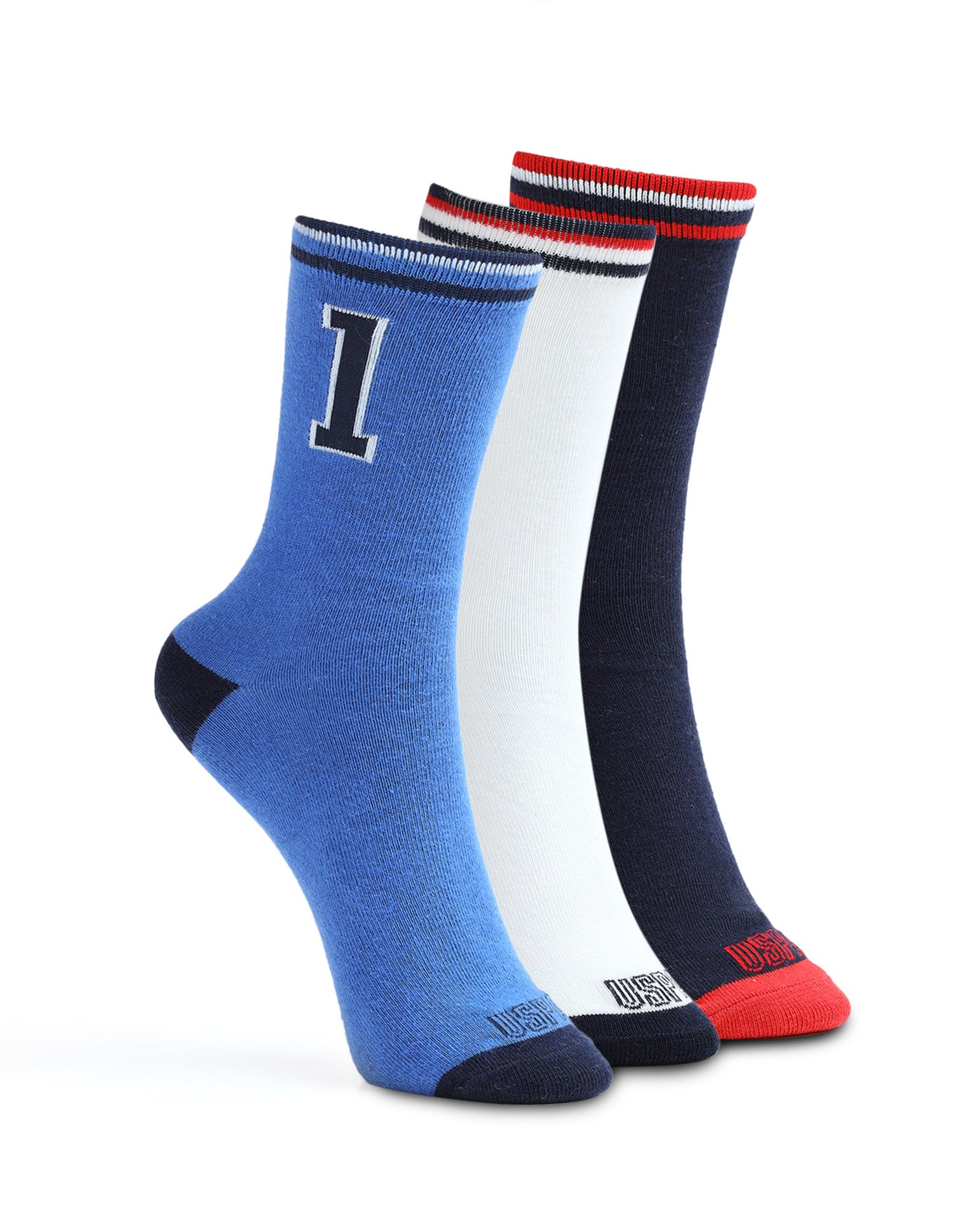 Boys Mid-Calf Length KS003 Socks - Pack Of 3