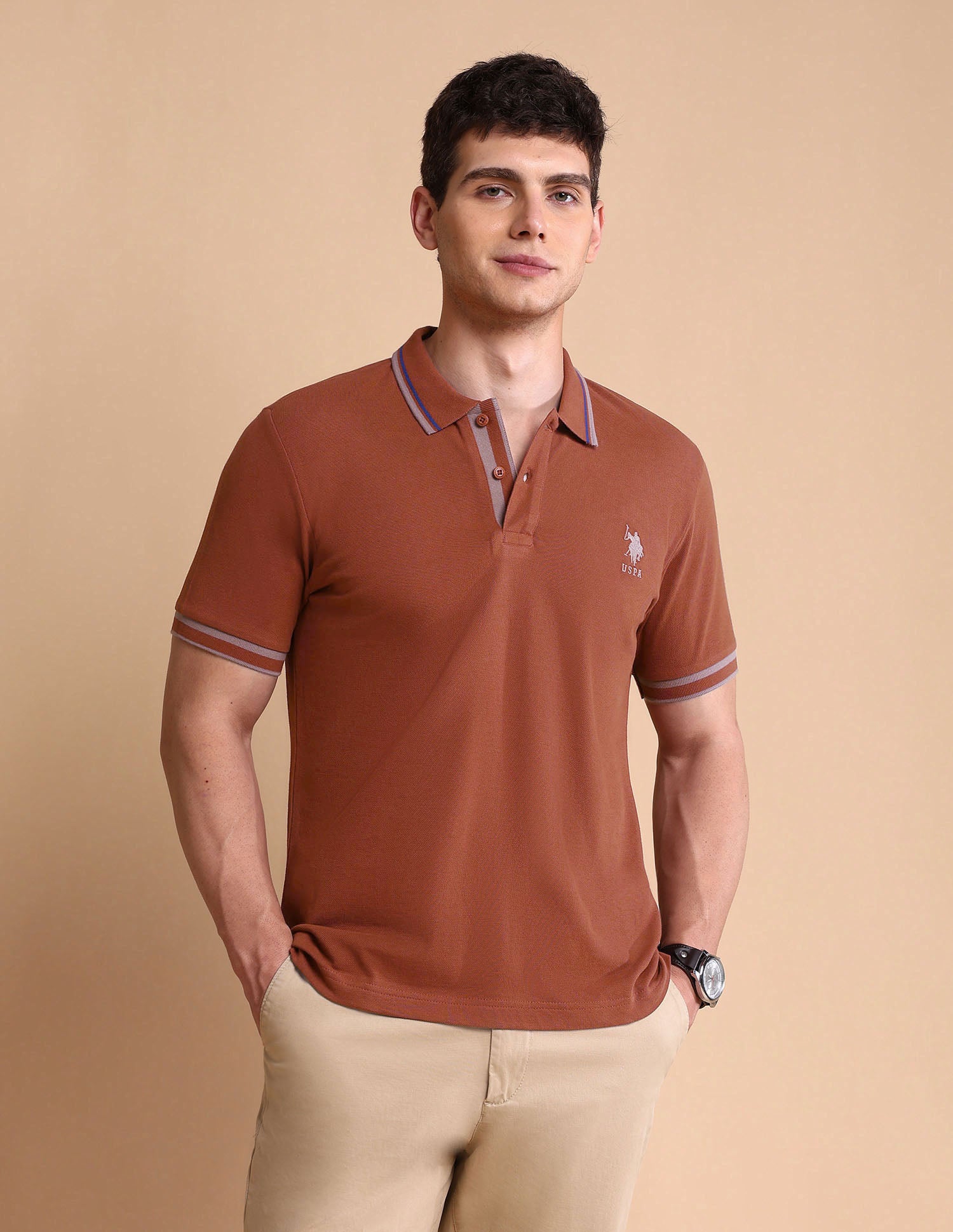 Pure Cotton Slim Fit Polo Shirt