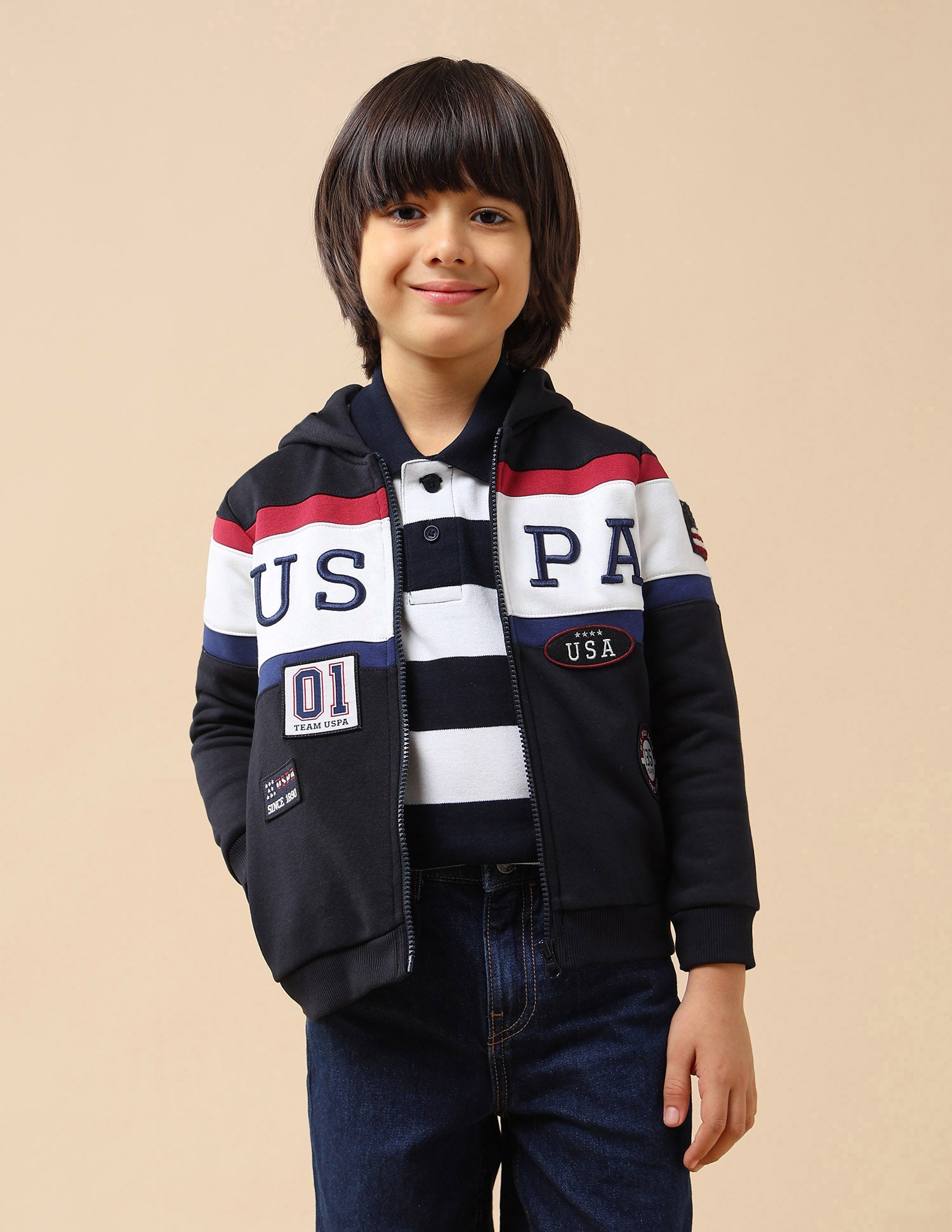Boys Brand Appliqued Regular Fit Sweatshirt