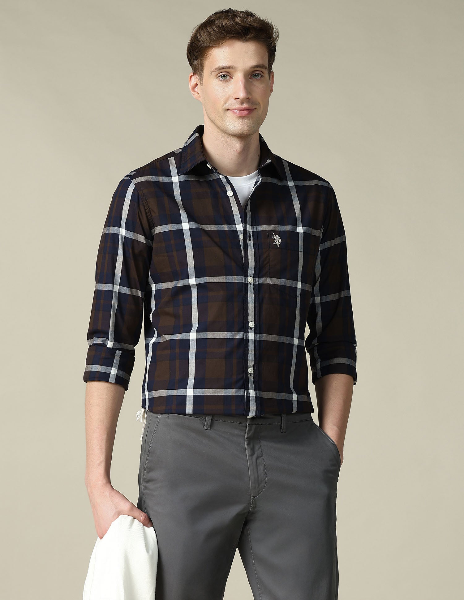 Tartan Checked Tailored Fit Shirt