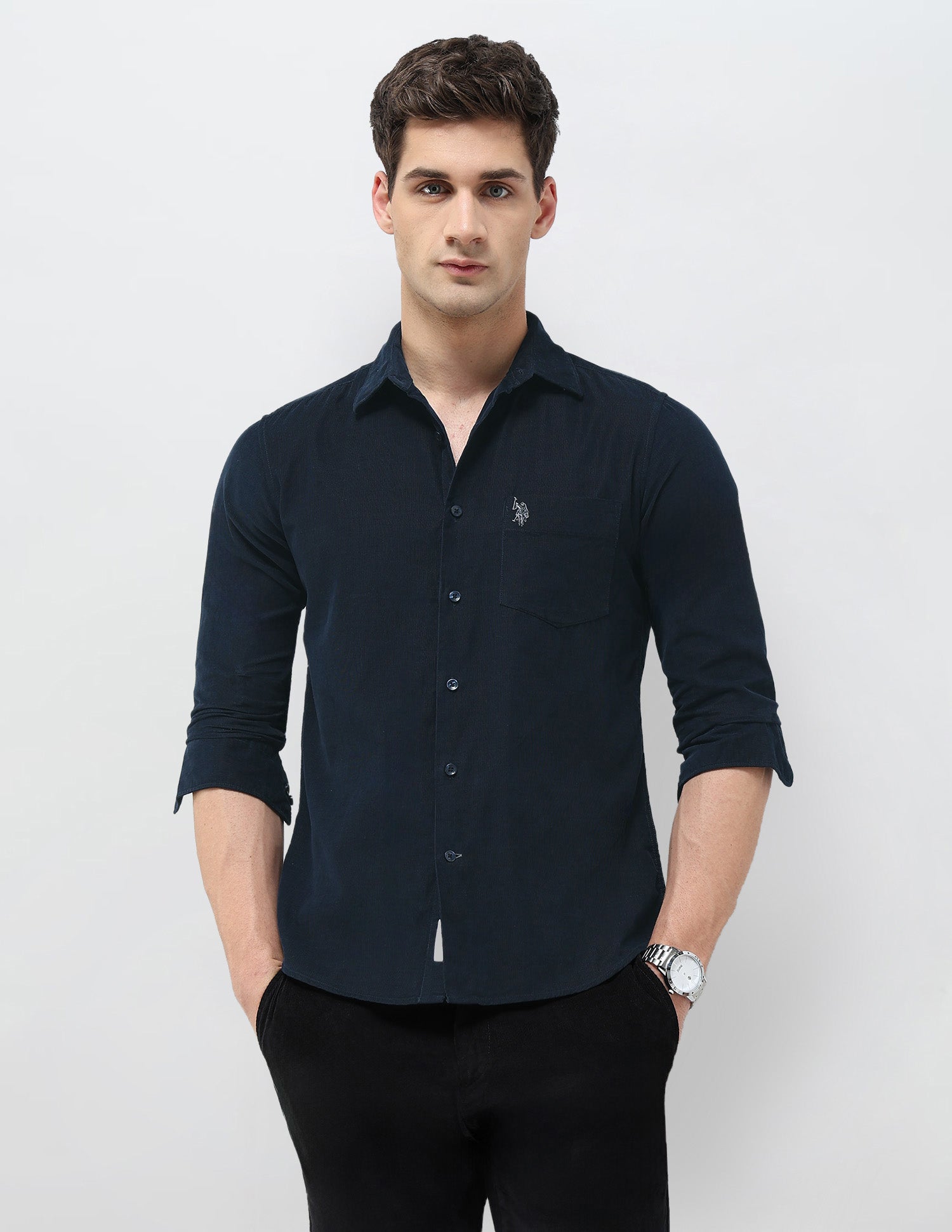 Tailored Fit Corduroy Shirt