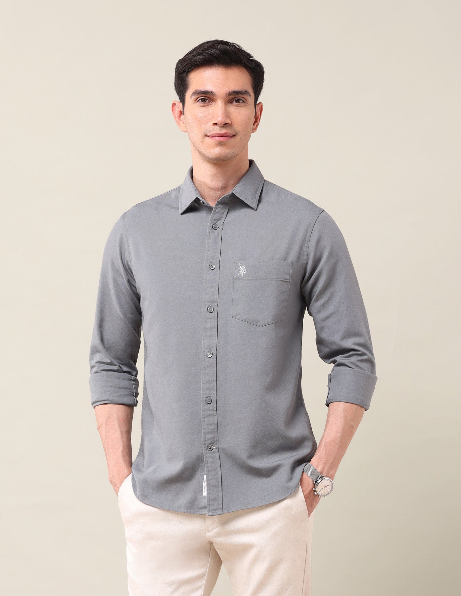 Tailored Fit Solid Shirt