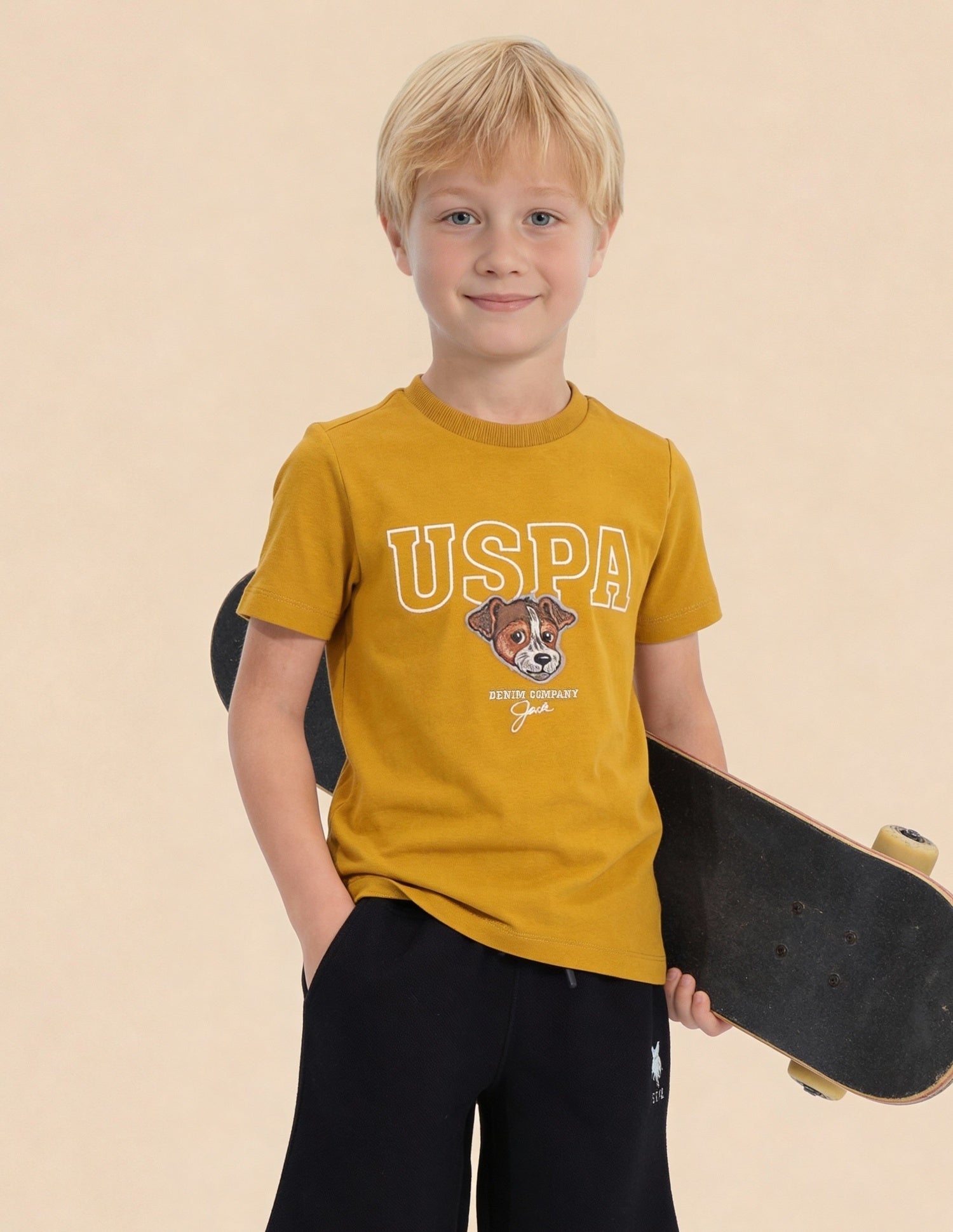 Graphic Printed Regular Fit T-Shirt Yellow - U.S. Polo Assn. India | Large