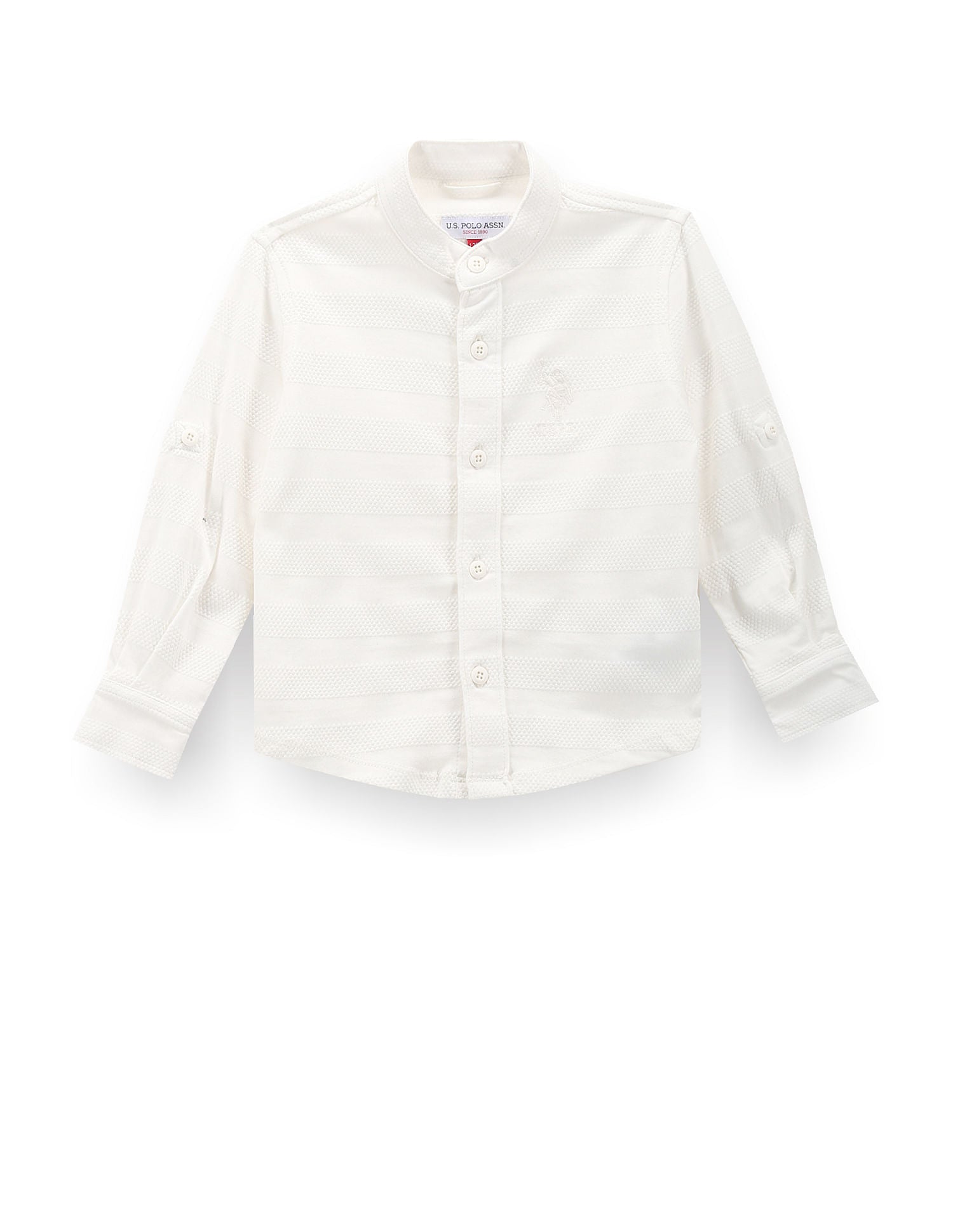 Boys Horizontal Stripe Knit Shirt