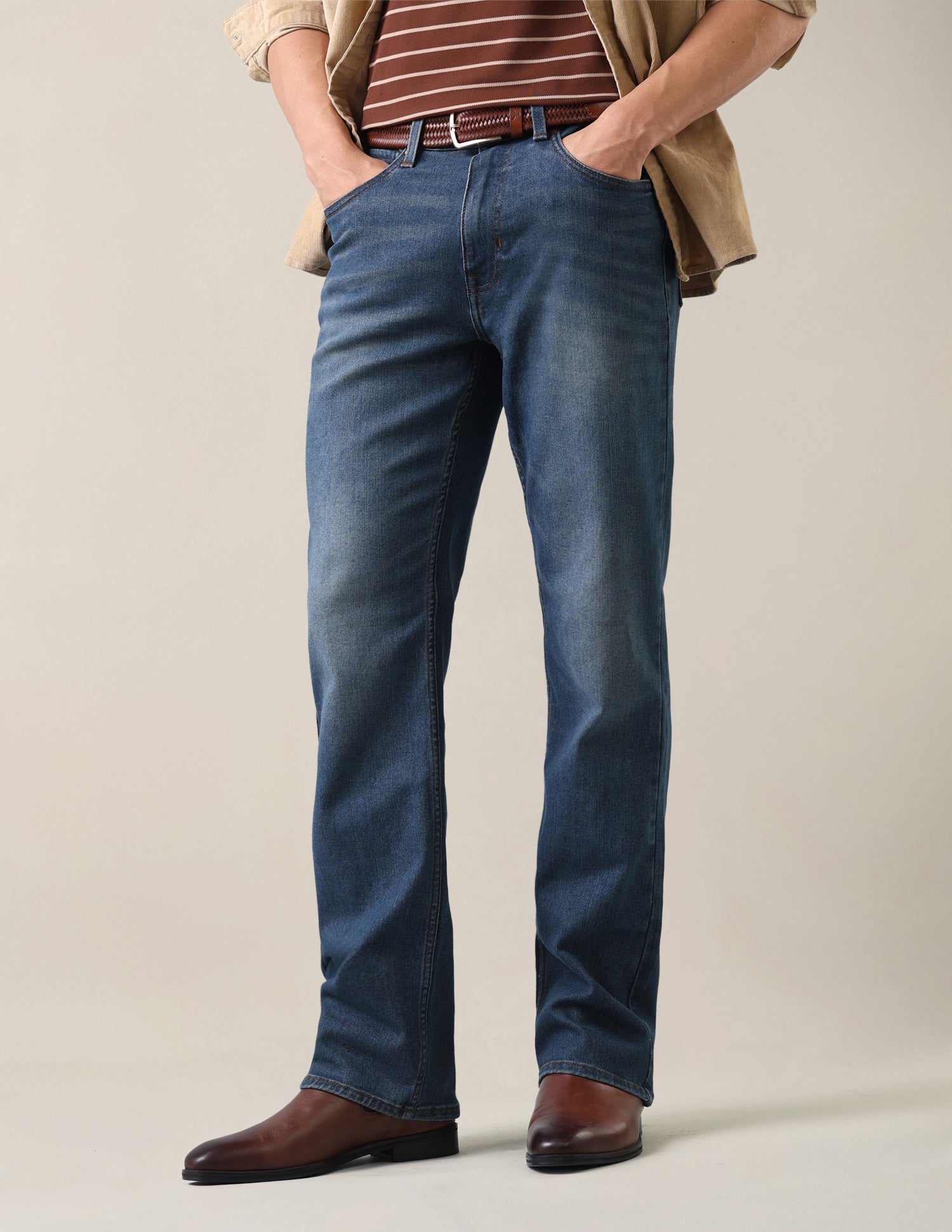 Connor Bootcut Fit Blue Jeans Dark Indigo - U.S. Polo Assn. India | Large