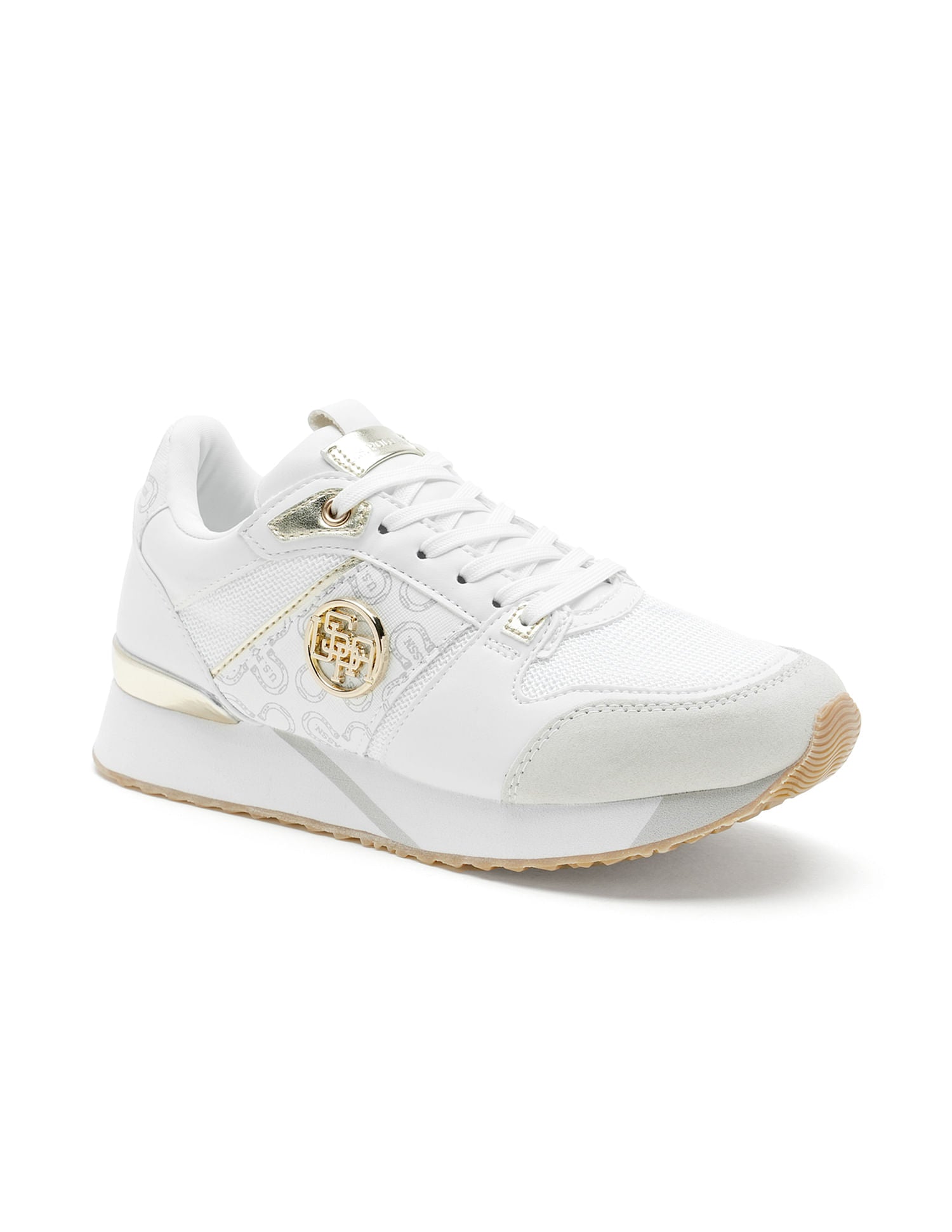 Women Metallic Logo Stella Sneakers White - U.S. POLO ASSN. | Large