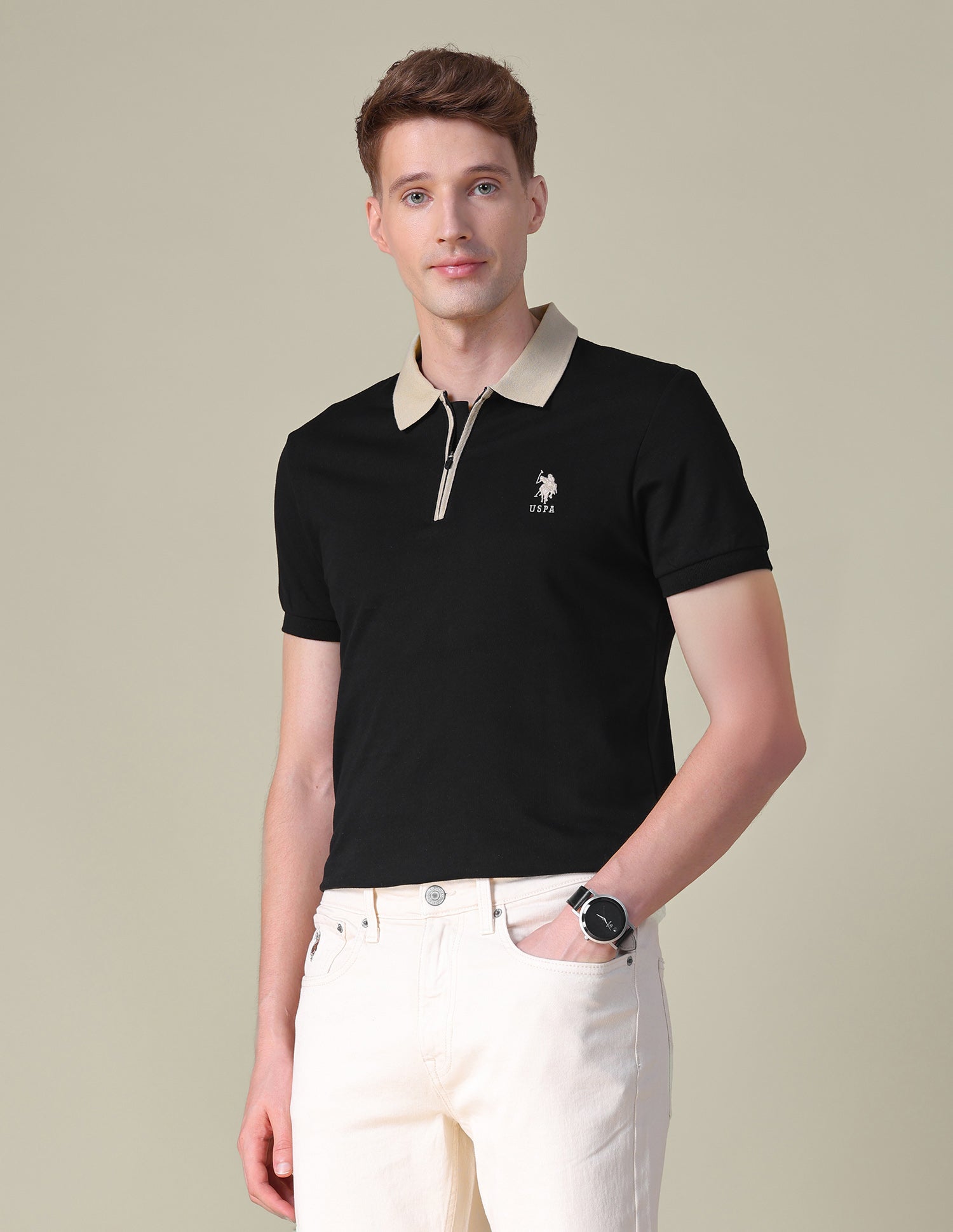 Solid Slim Fit Polo Shirt