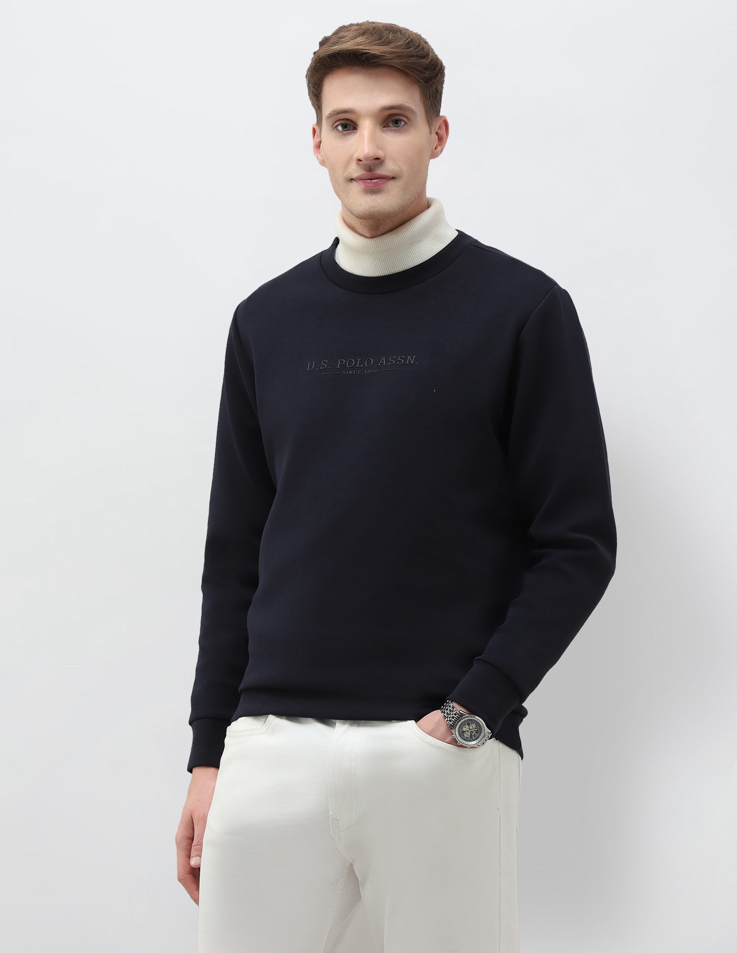 Solid Regular Fit Sweatshirt