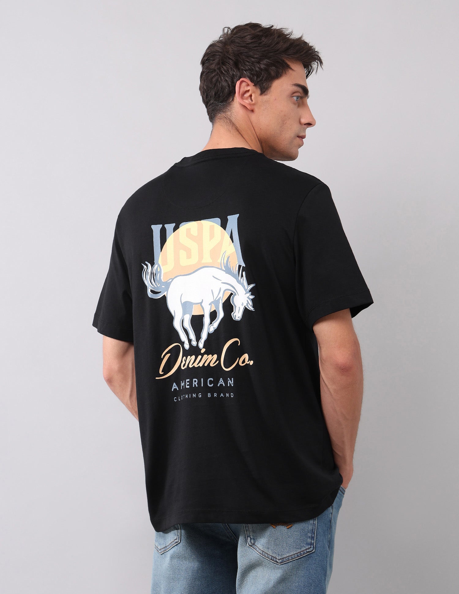 Brand Printed Muscle Fit T-Shirt