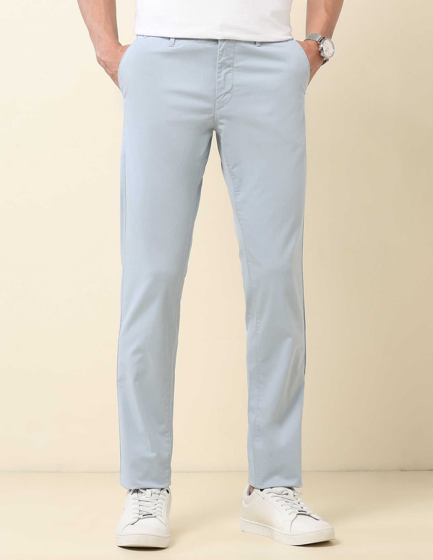 Denver Slim Fit Twill Trousers