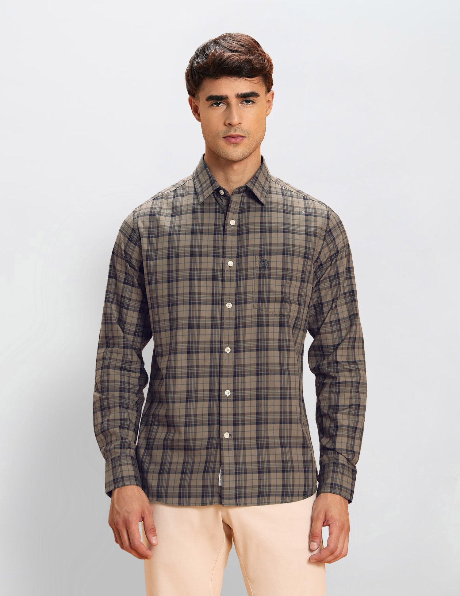 Tailored Fit Plaid Checked Shirt