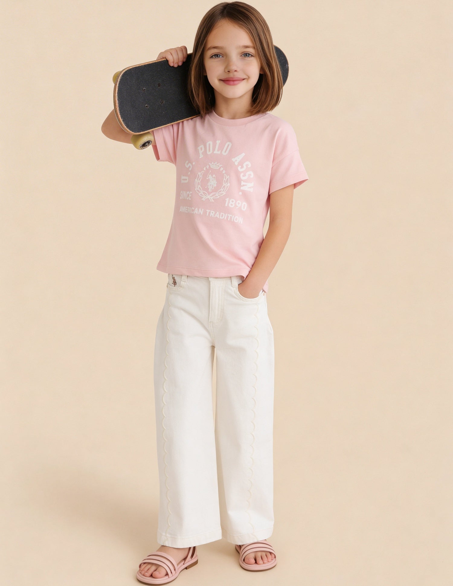 Brand Printed Regular Fit Top