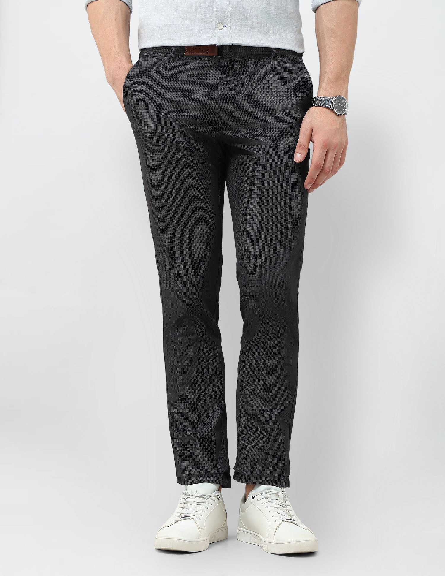 Denver Slim Fit Satin Trousers