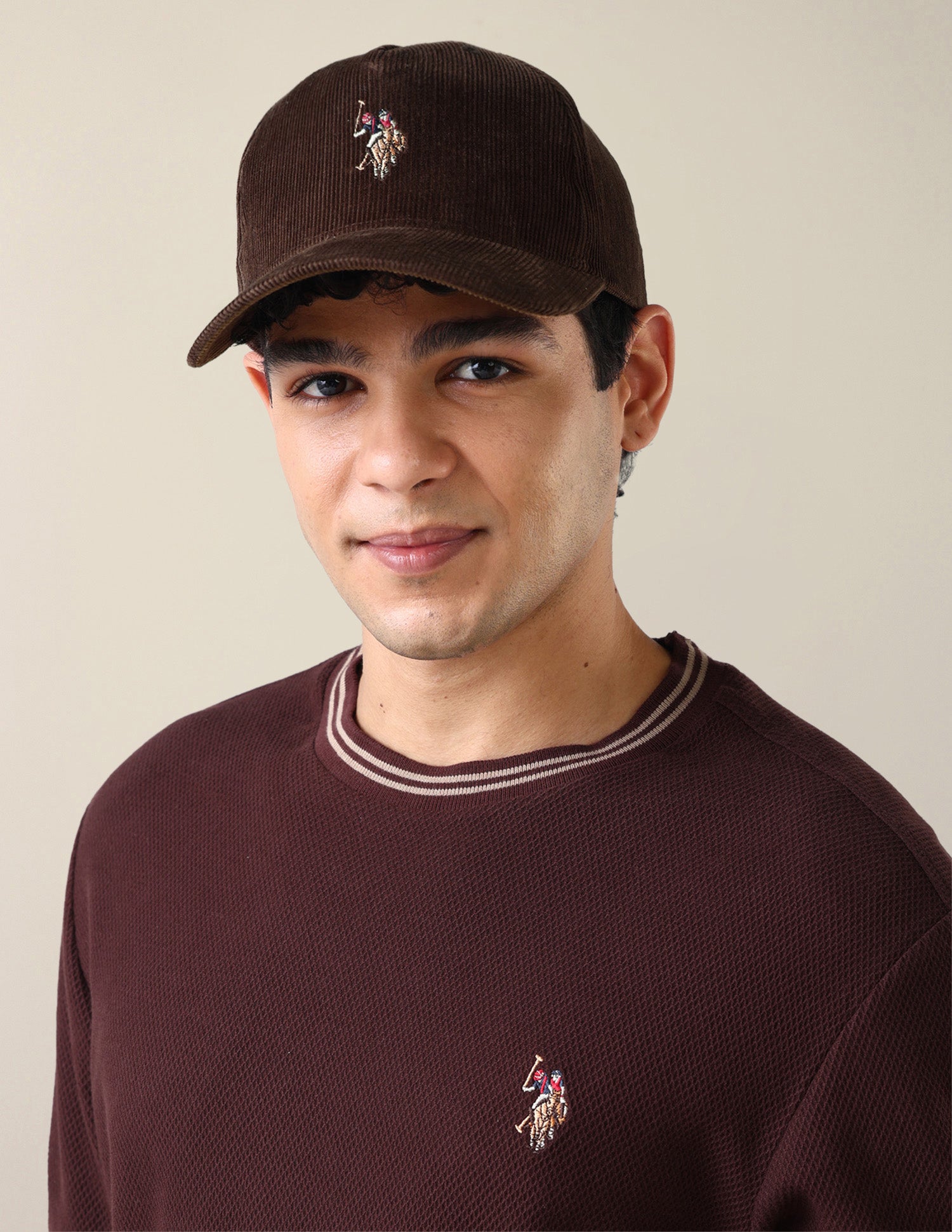 Brand Embroidered Twill Cap Brown - U.S. Polo Assn. India | Large