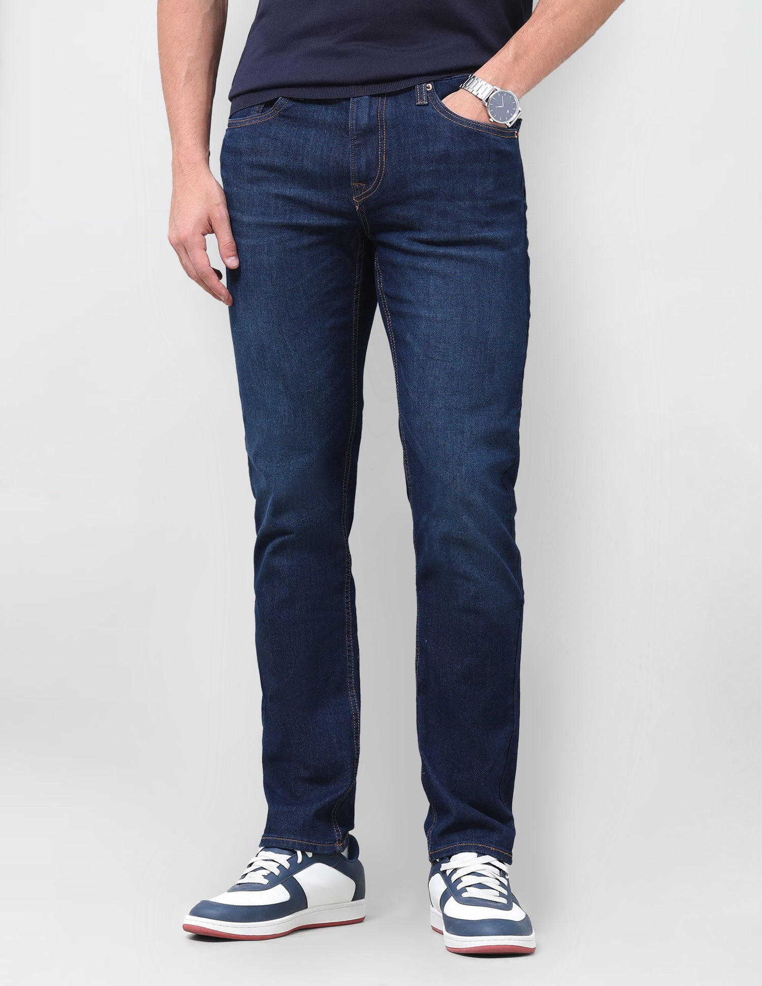 Brandon Slim-Tapered Fit Blue Jeans
