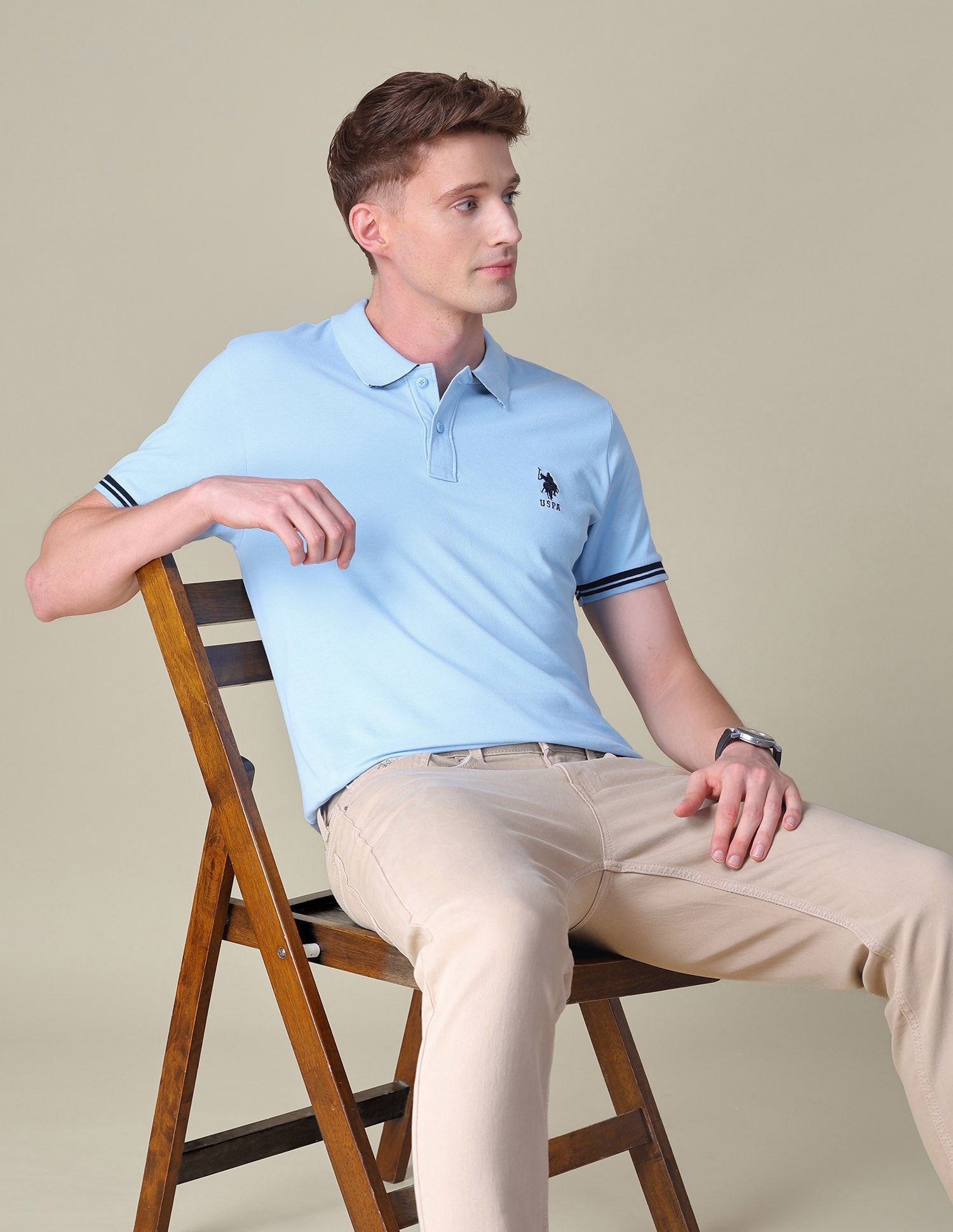 Solid Regular Fit Polo Shirt