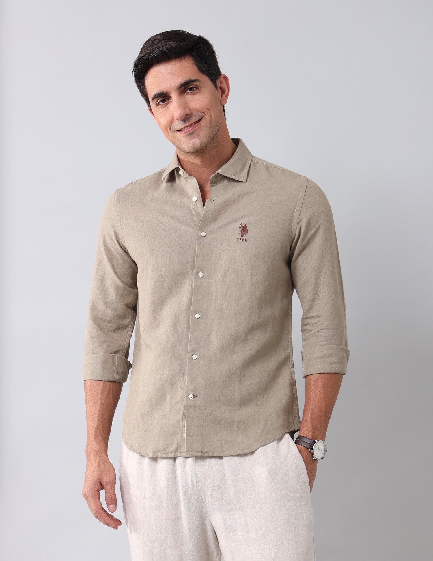 Regular Fit Solid Shirt