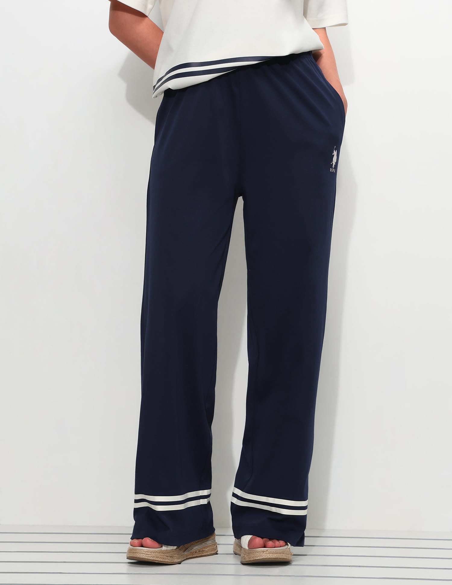 High Rise Wide Leg Trousers