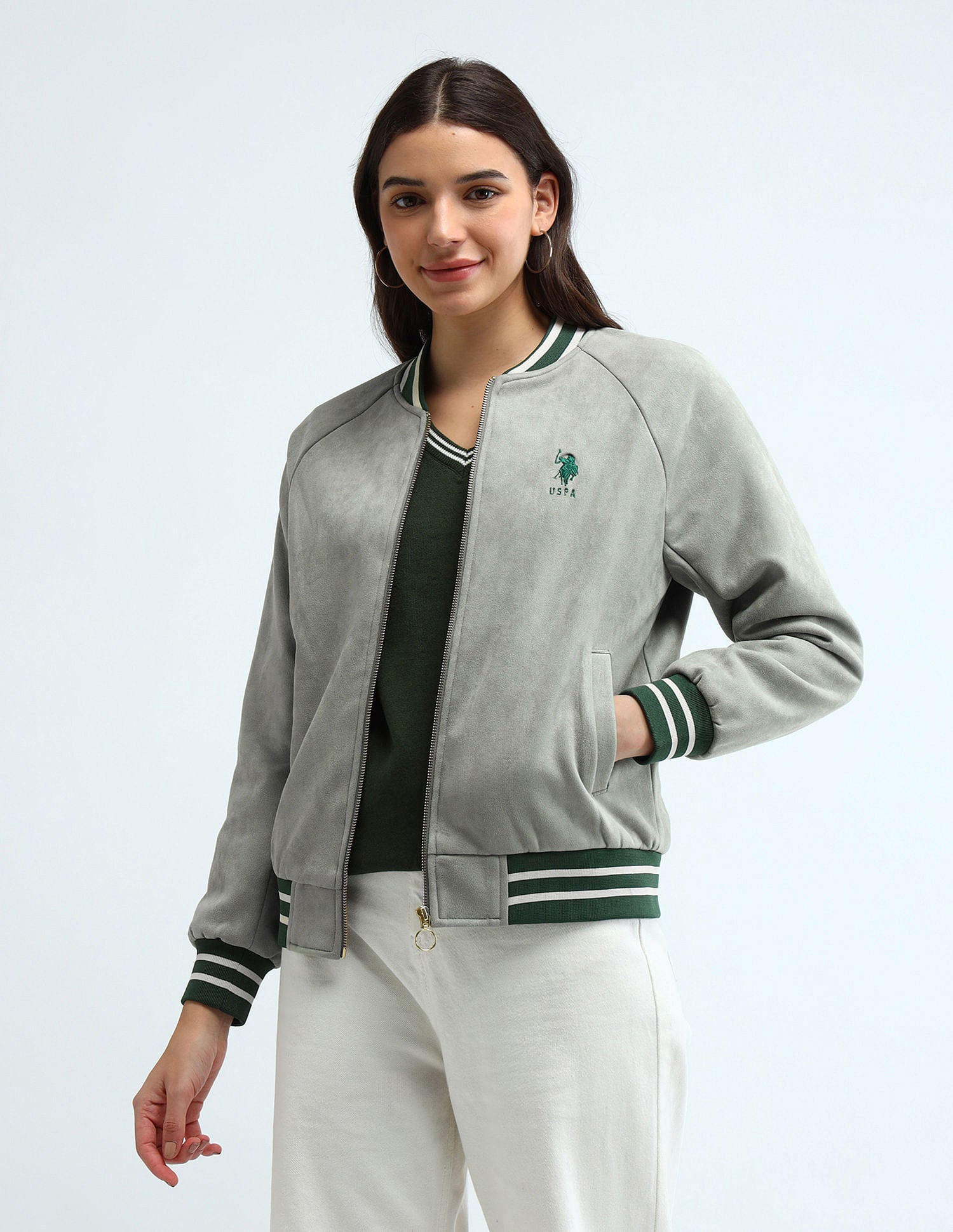 Varsity Suede Jacket