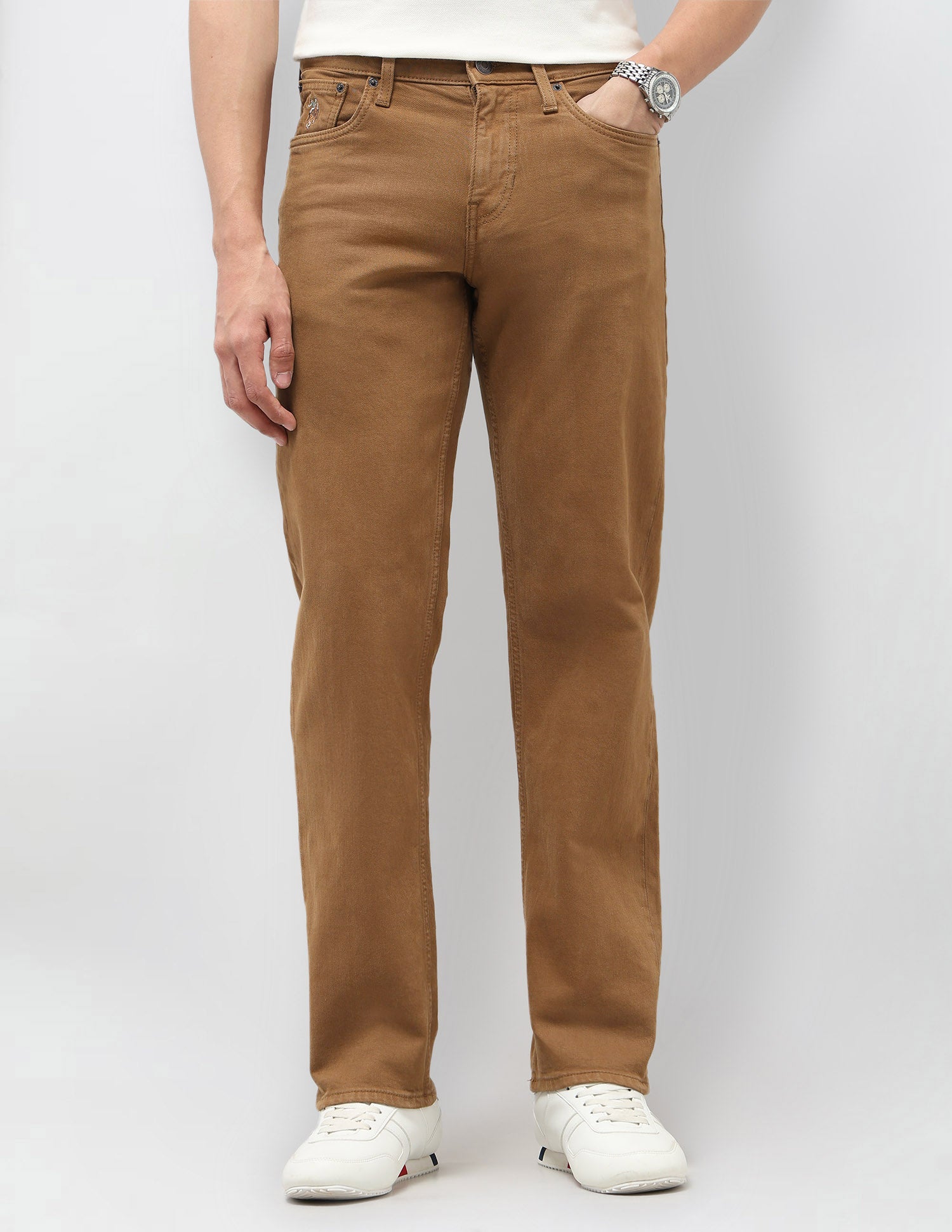 Shawn Relaxed Fit Brown Jeans