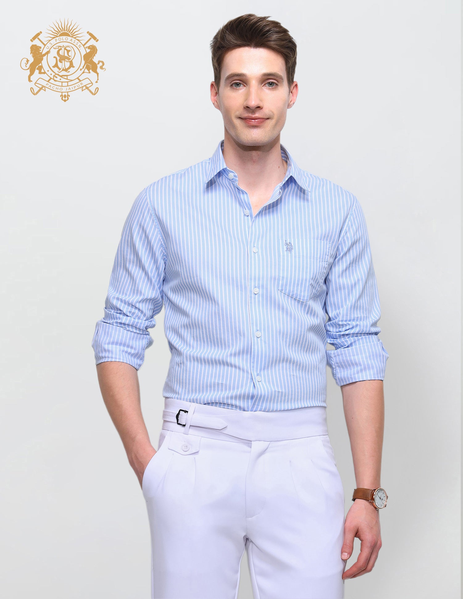 Vertical Striped Regular Fit Shirt