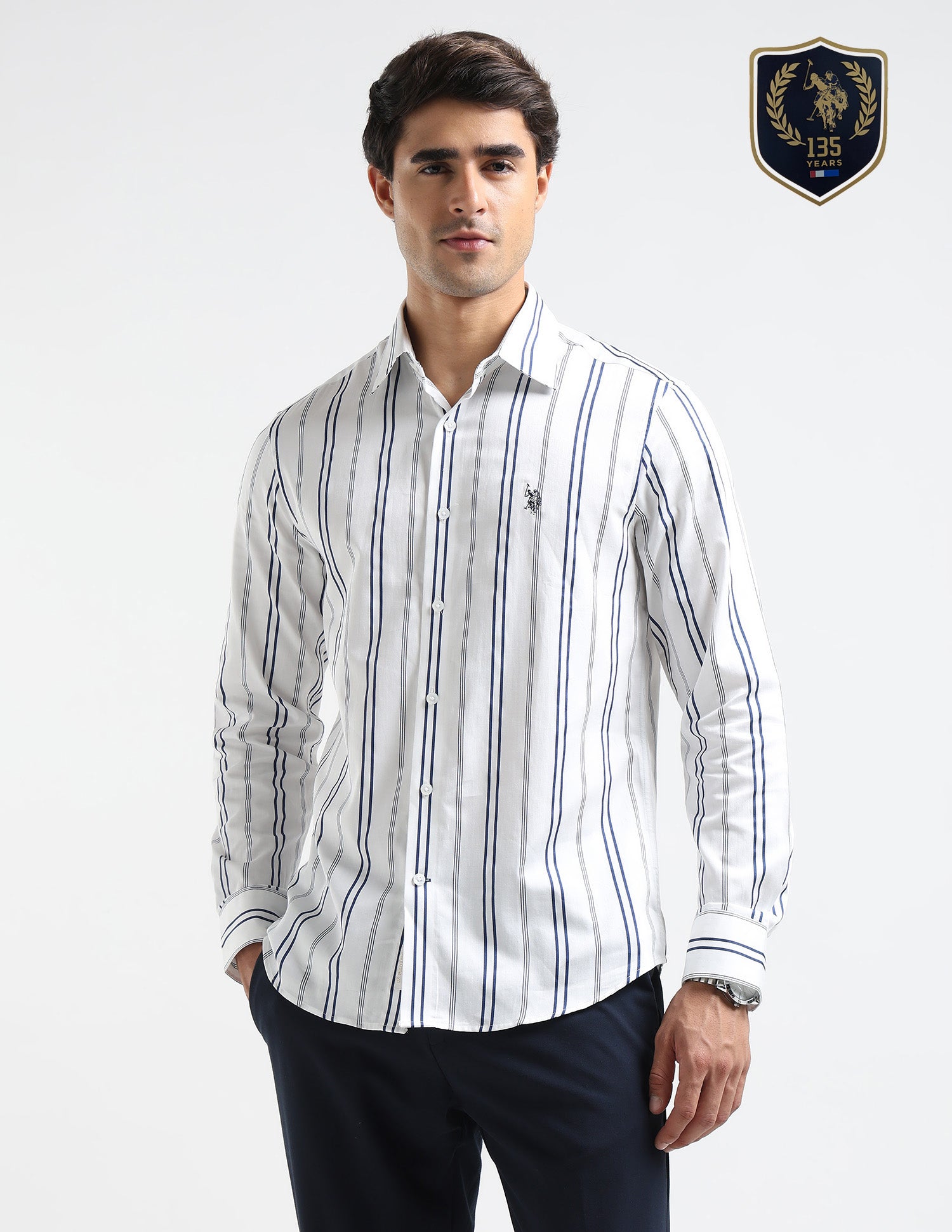 Vertical Striped Pure Cotton Shirt