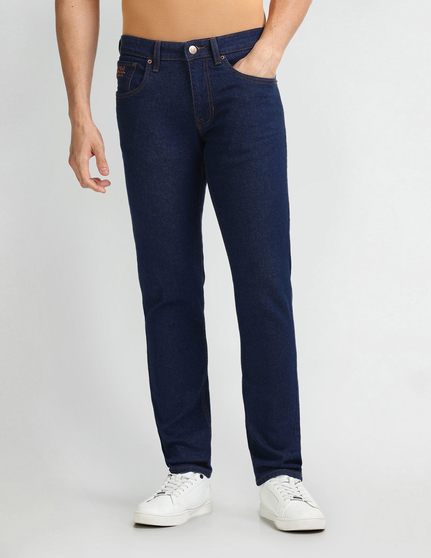 Regallo Skinny Fit Blue Jeans Blue - U.S. Polo Assn. India | Large