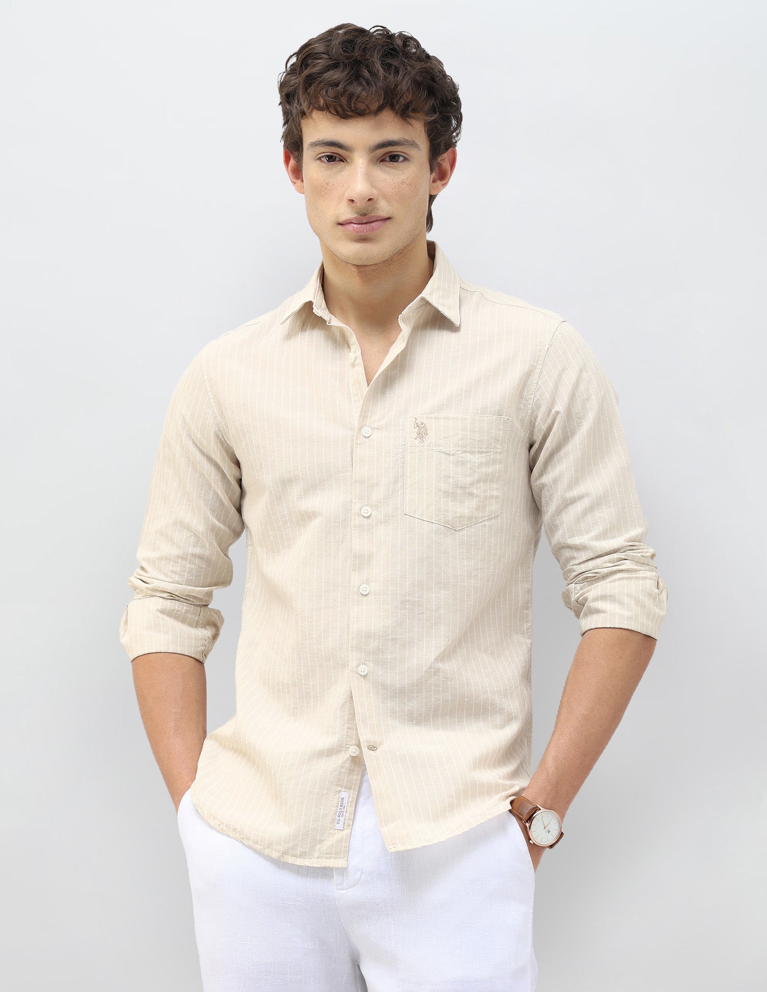 Vertical Striped Regular Fit Shirt