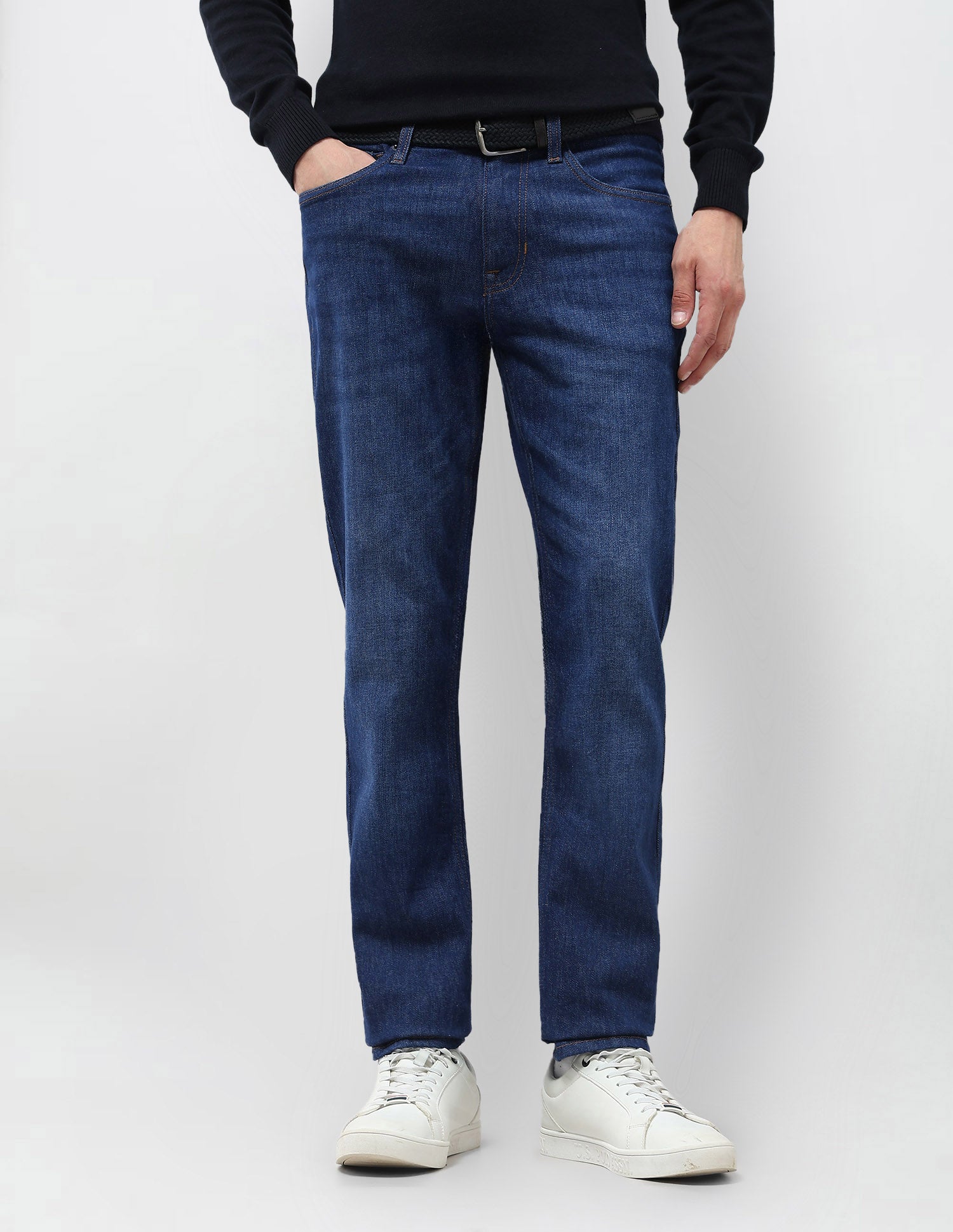 Brandon Slim Tapered Fit Whiskered Jeans