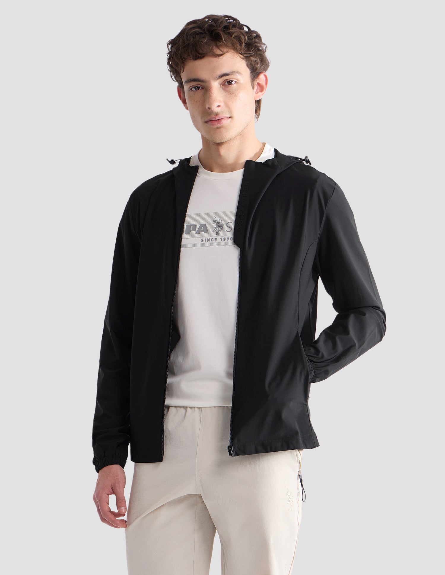 Slim Fit Active Zipper Jacket